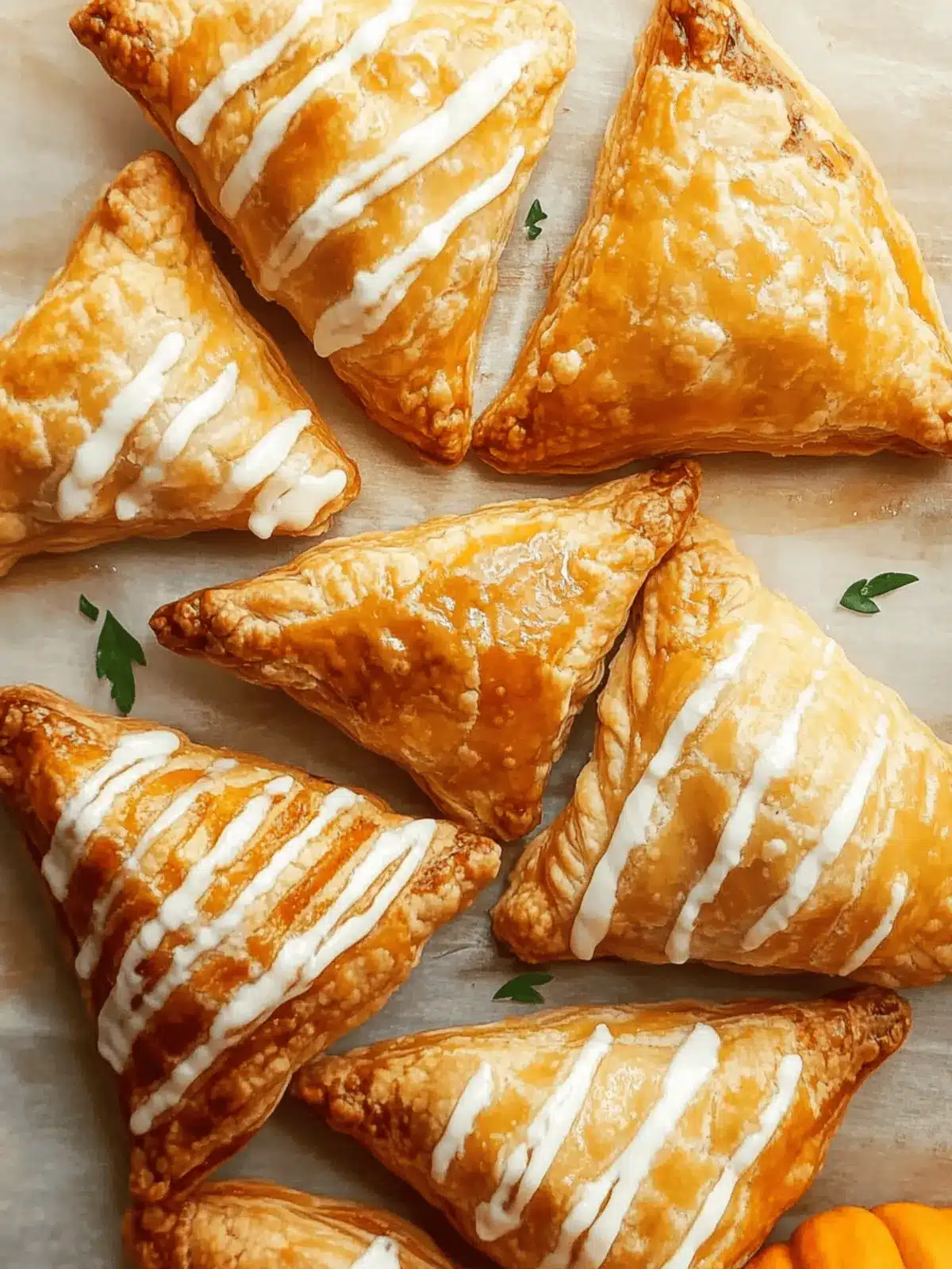 Pumpkin Cream Cheese Turnovers