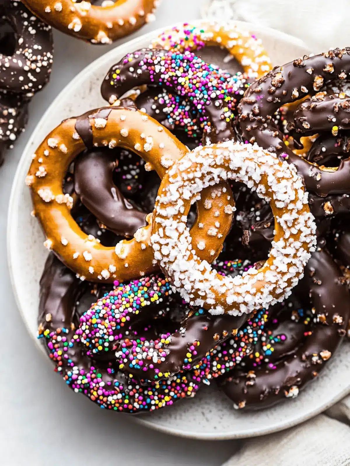 Chocolate Dipped Pretzels