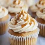 Apple Cupcakes with Salted Caramel Frosting