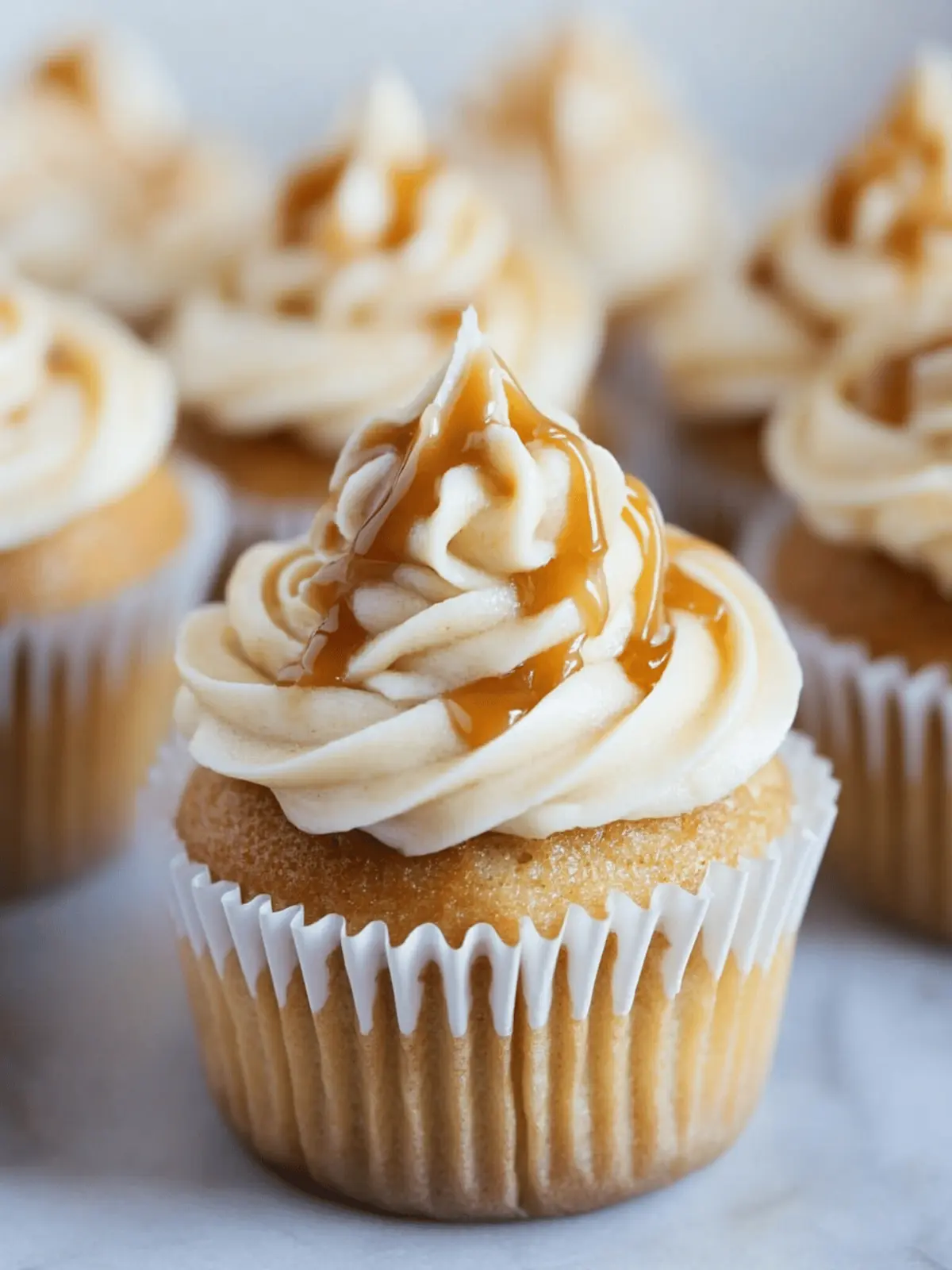 Apple Cupcakes with Salted Caramel Frosting