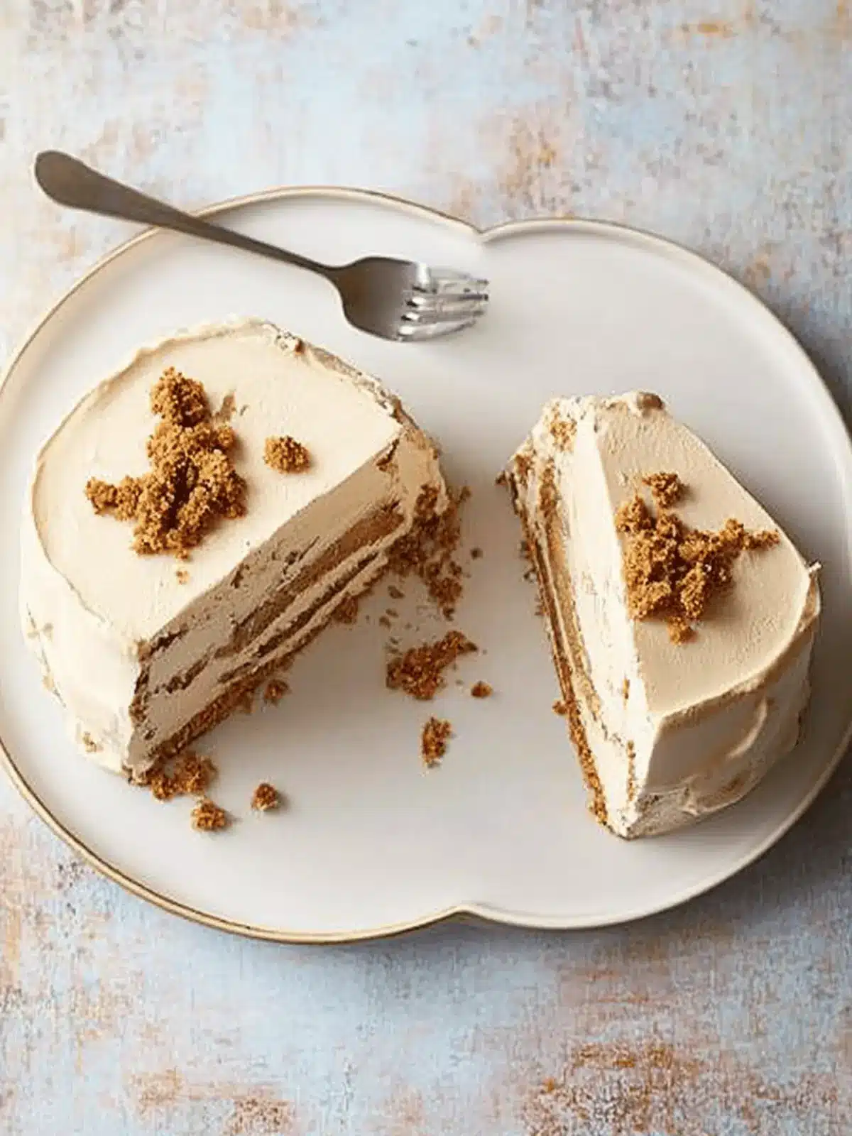 Pumpkin Spice Latte Ice Cream Cake