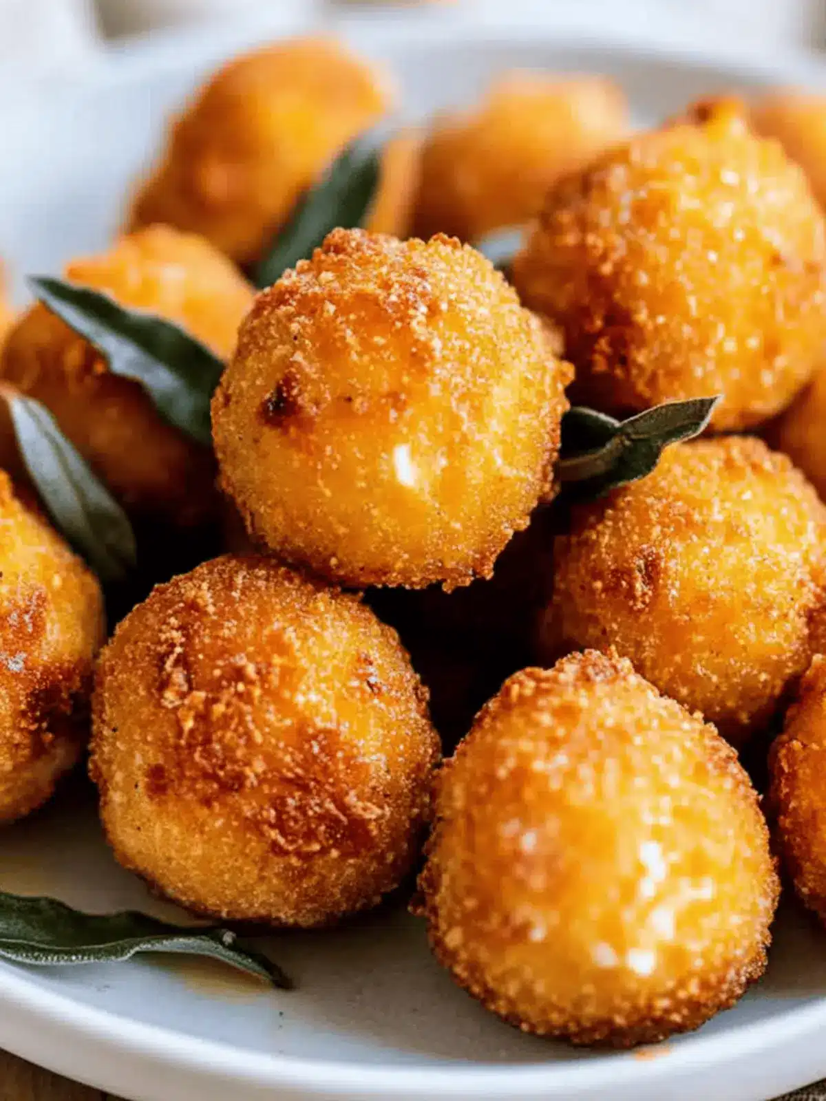 Fried Pumpkin Goat Cheese Balls