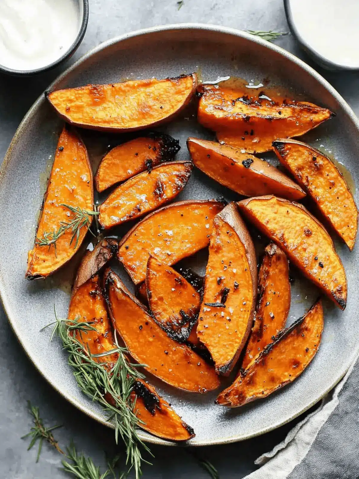 Honey-Roasted Sweet Potato Wedges