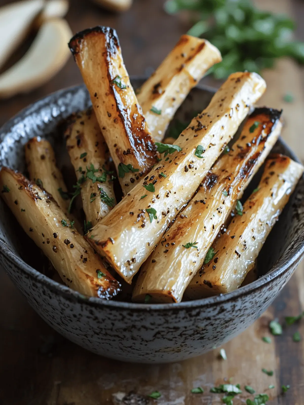 Honey Roasted Parsnips