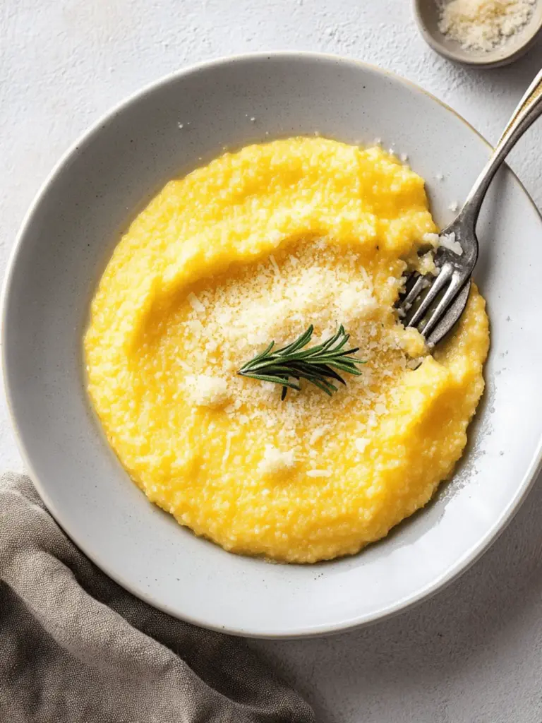 Creamy Polenta with Parmesan Cheese