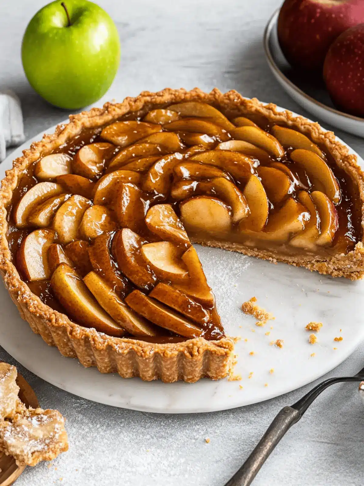 Toffee Apple Tart