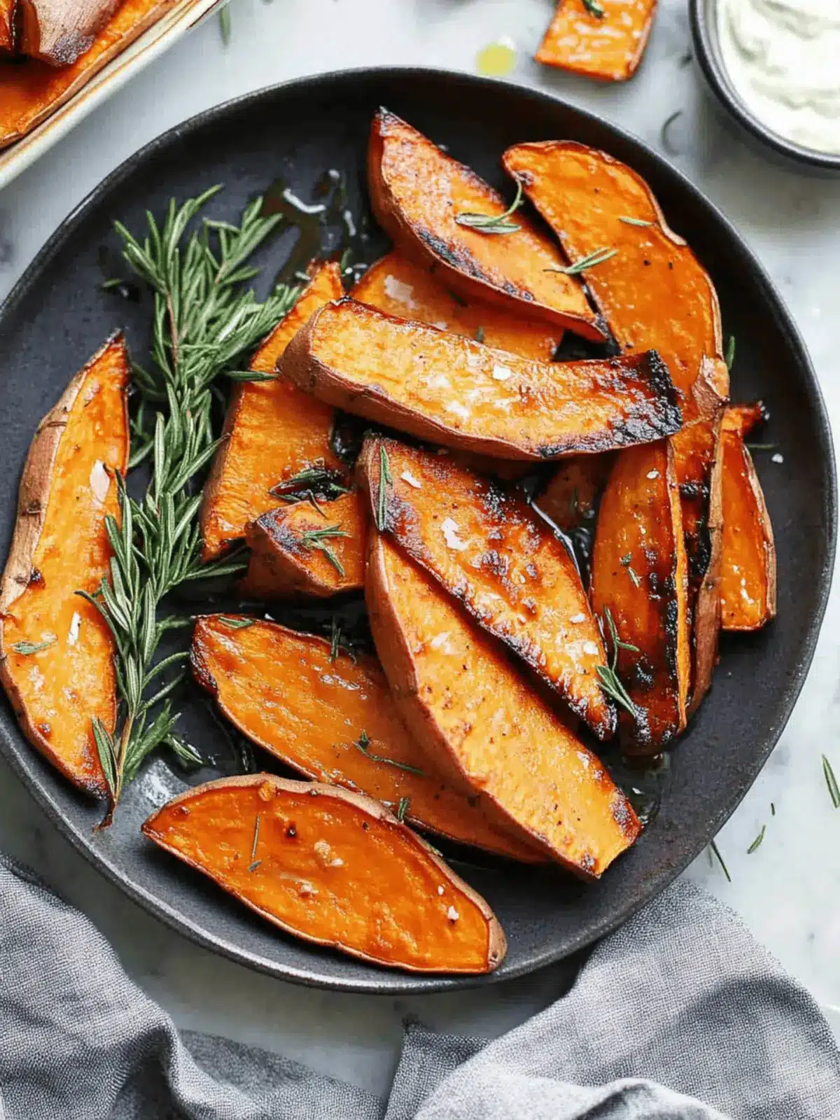 Honey-Roasted Sweet Potato Wedges