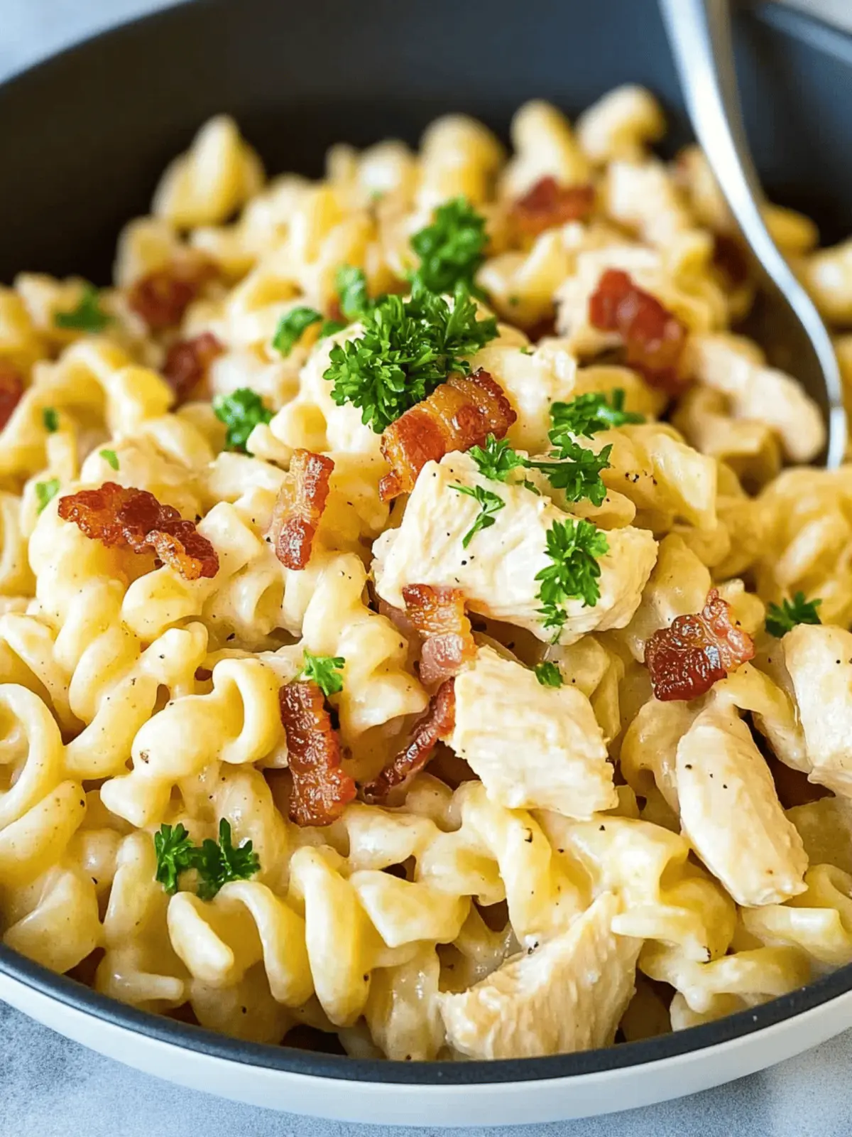Chicken Bacon Ranch Pasta