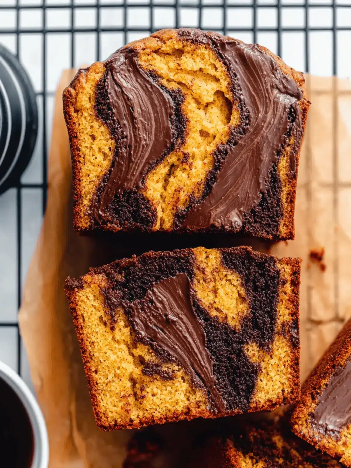 Chocolate Marble Pumpkin Bread