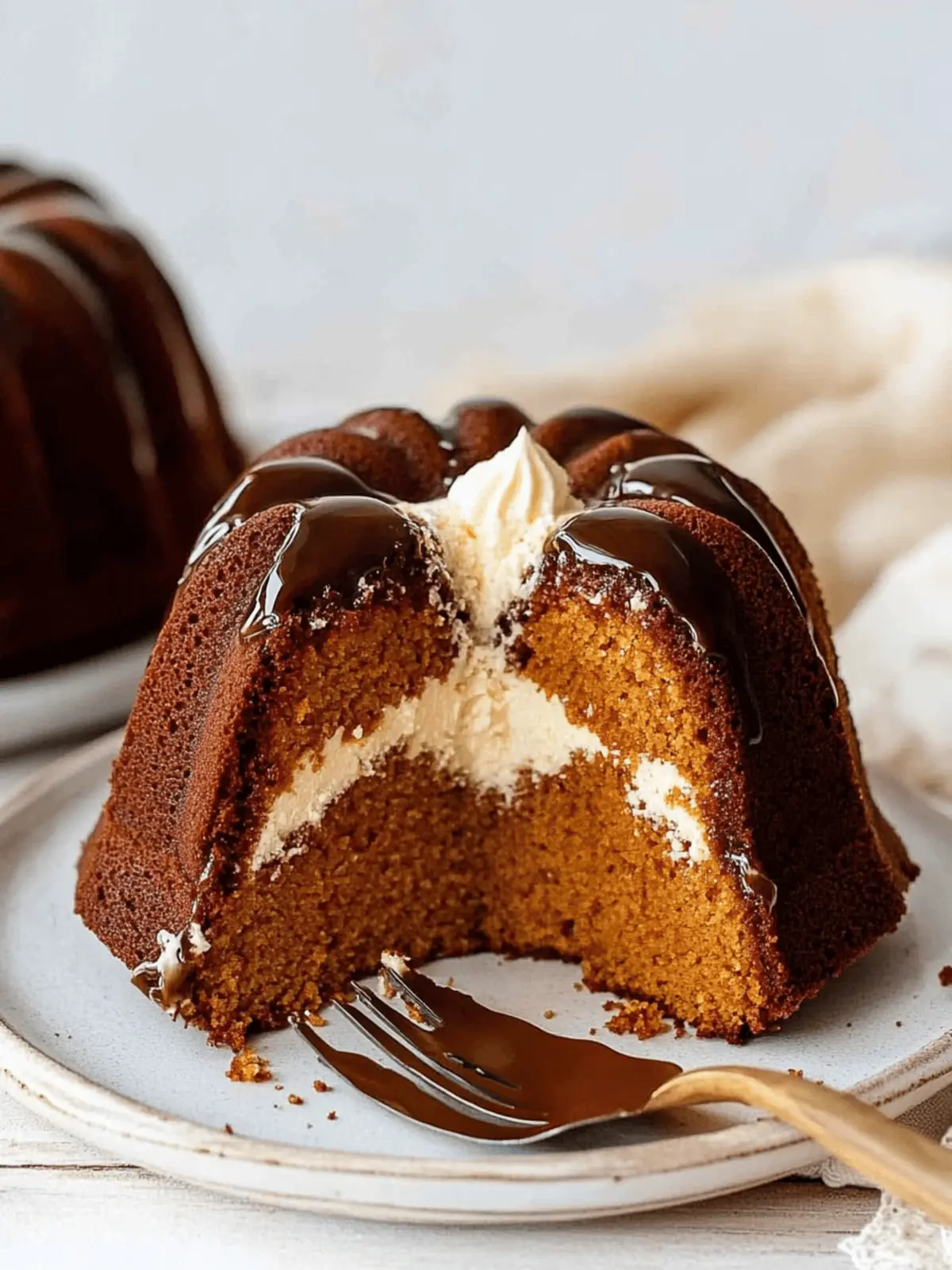 Pumpkin Cream Cheese Bundt Cake