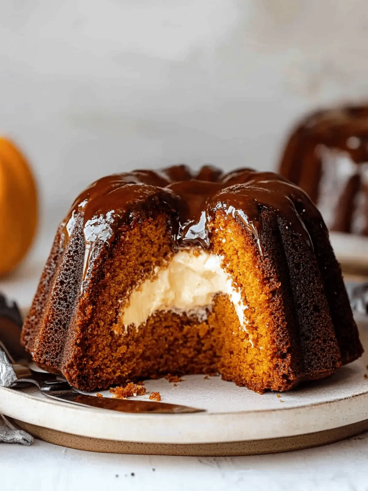 Pumpkin Cream Cheese Bundt Cake