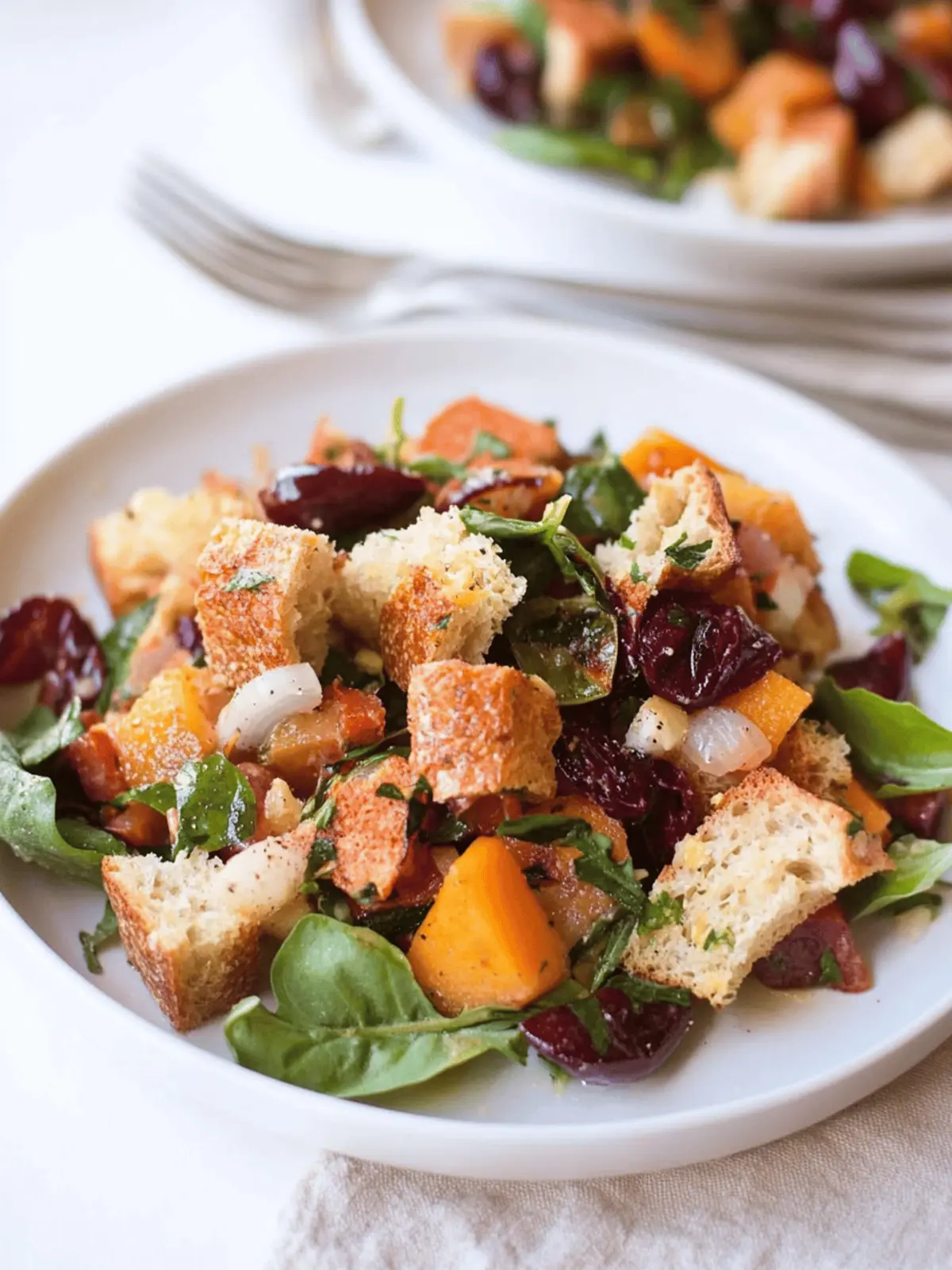 Fall Panzanella Salad