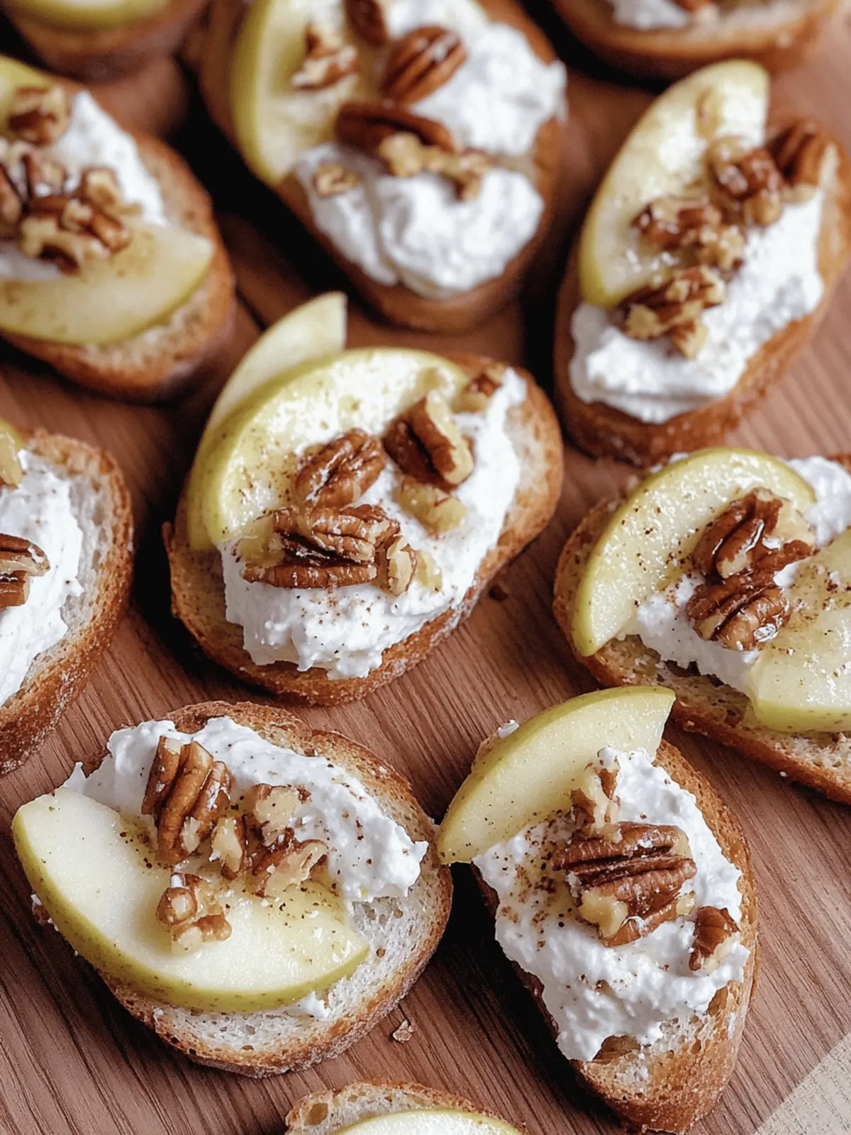 Apple Pecan Crostini