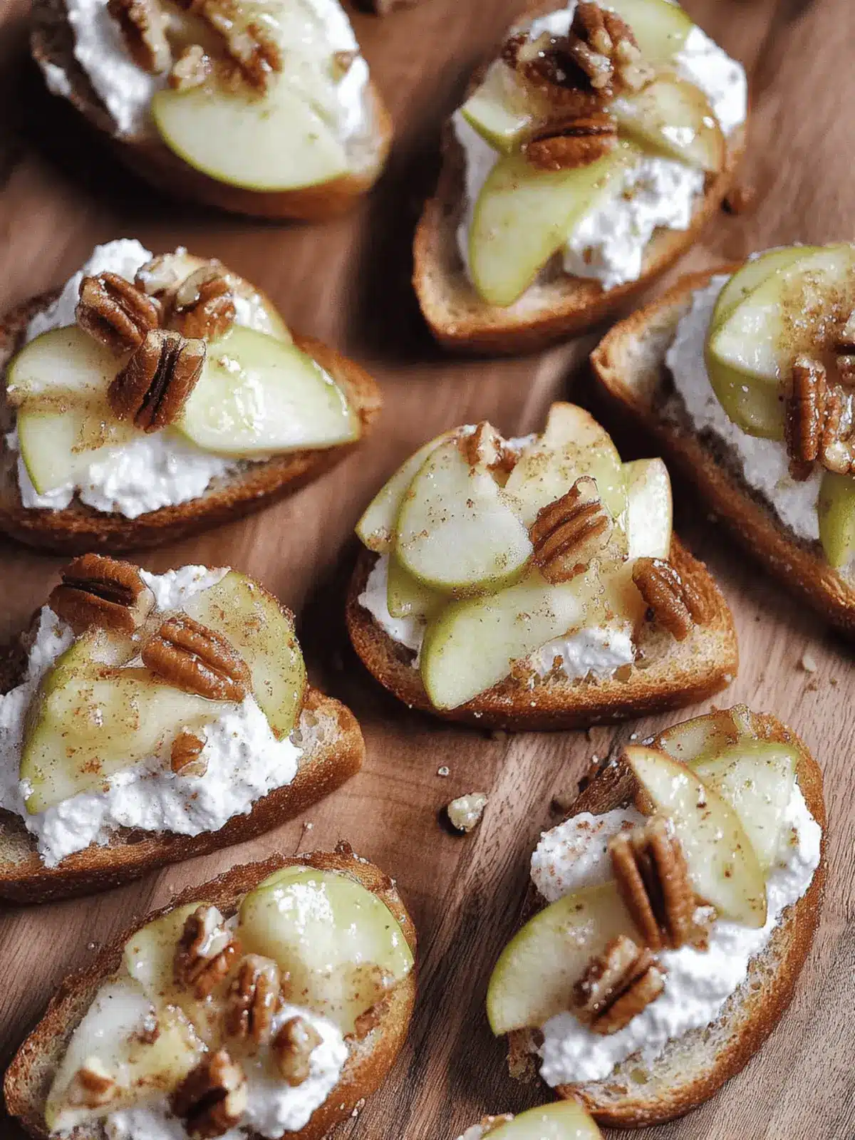 Apple Pecan Crostini