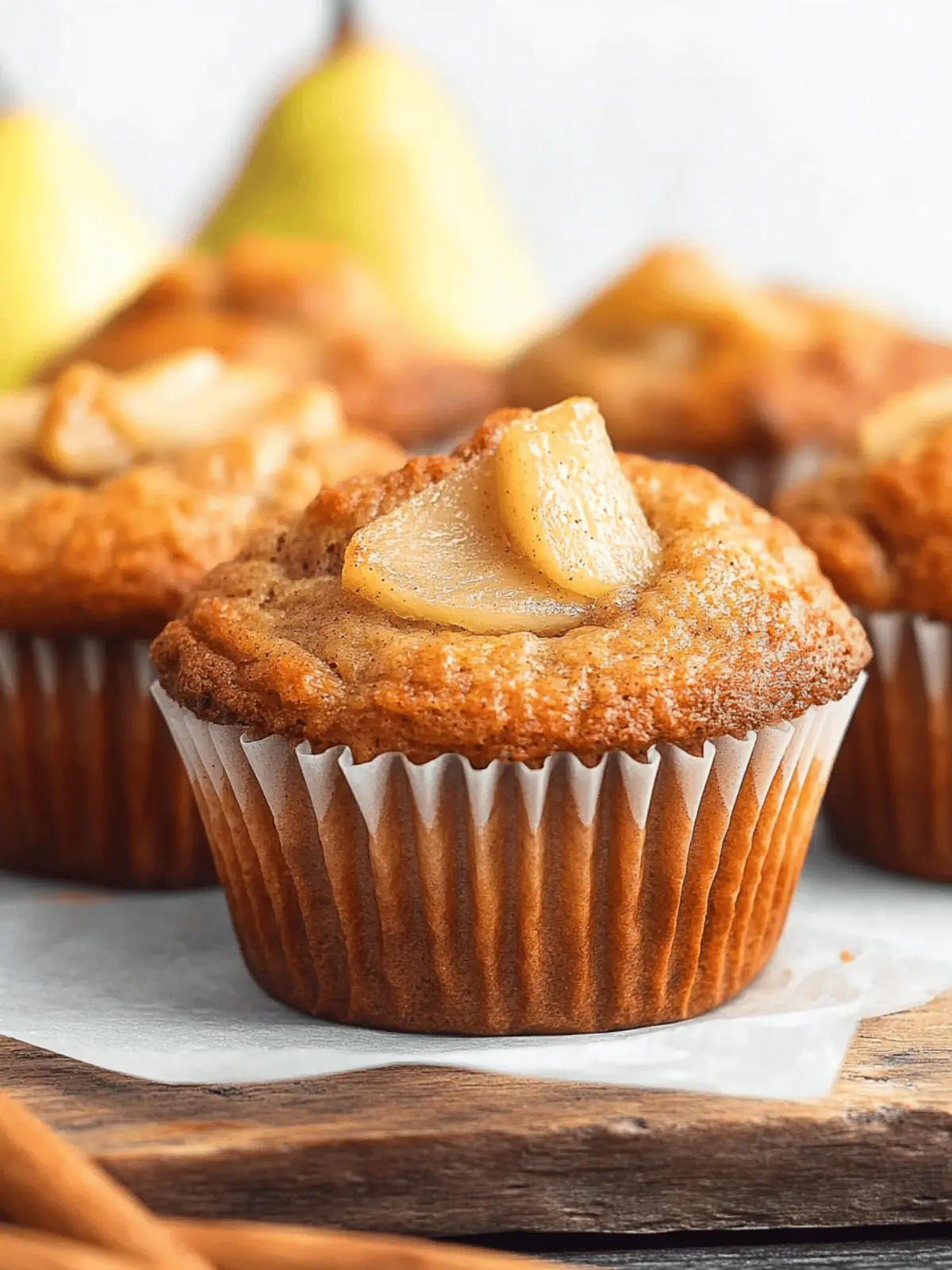 Spiced Pear Muffins