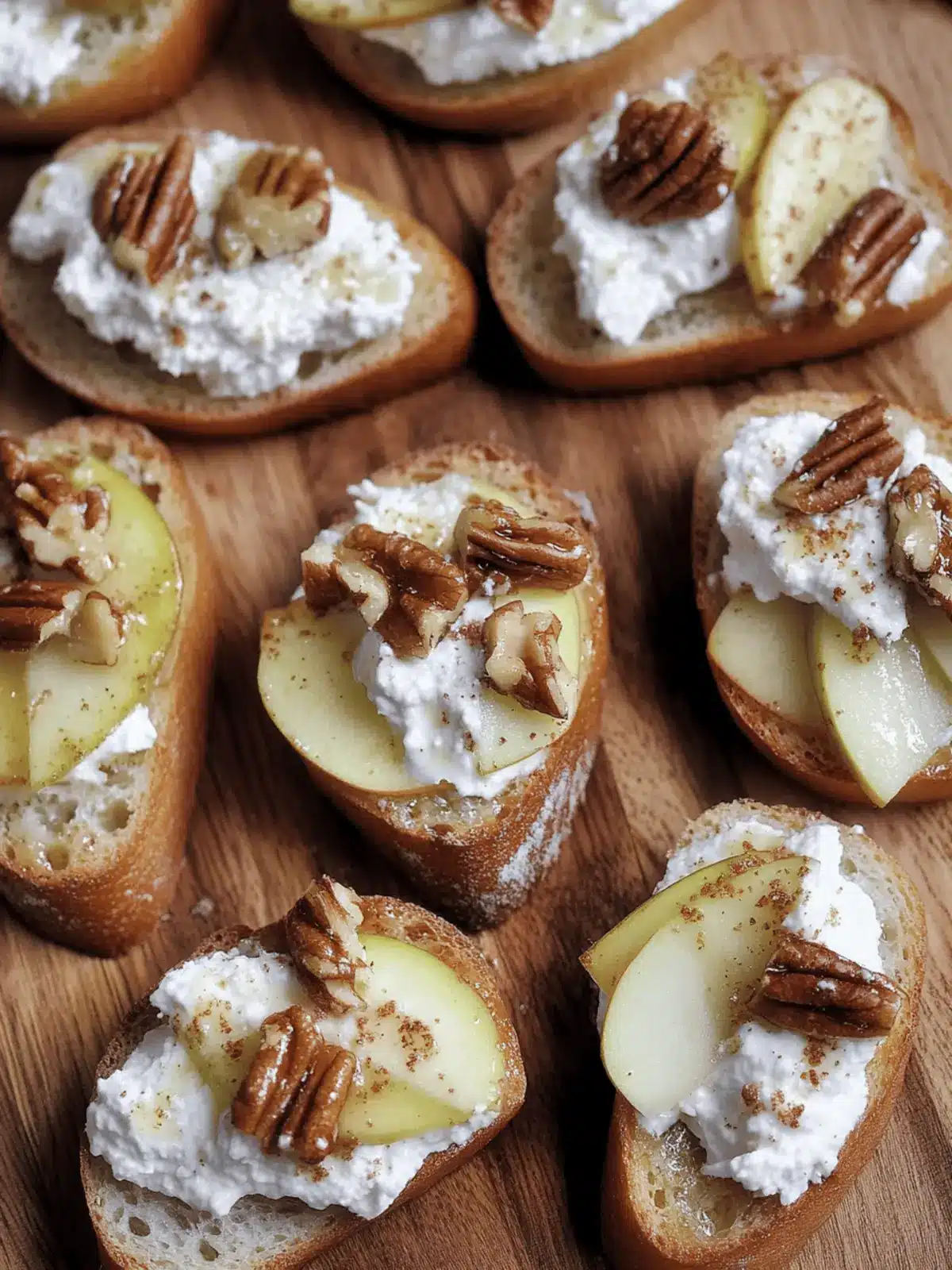 Apple Pecan Crostini