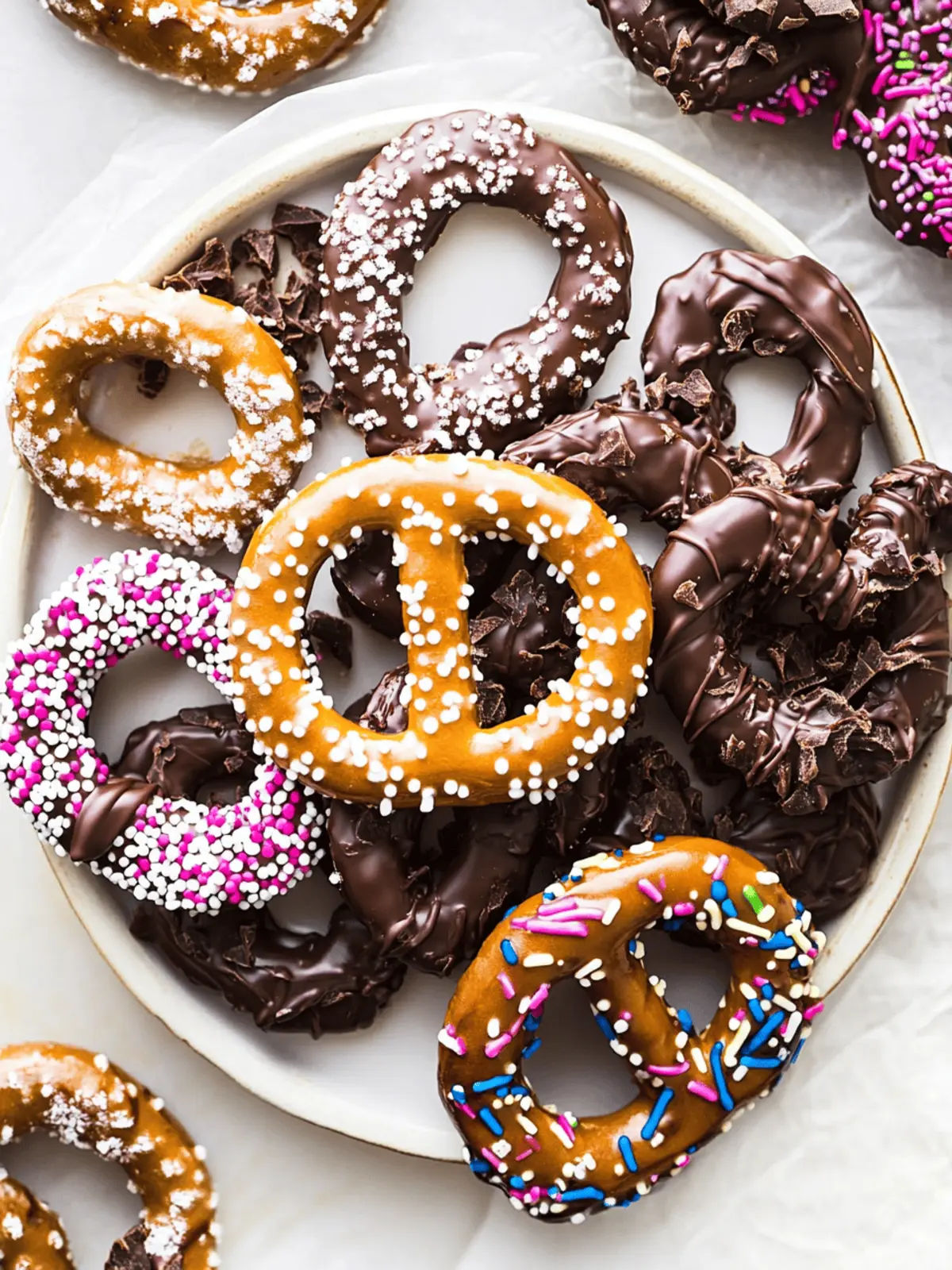 Chocolate Dipped Pretzels