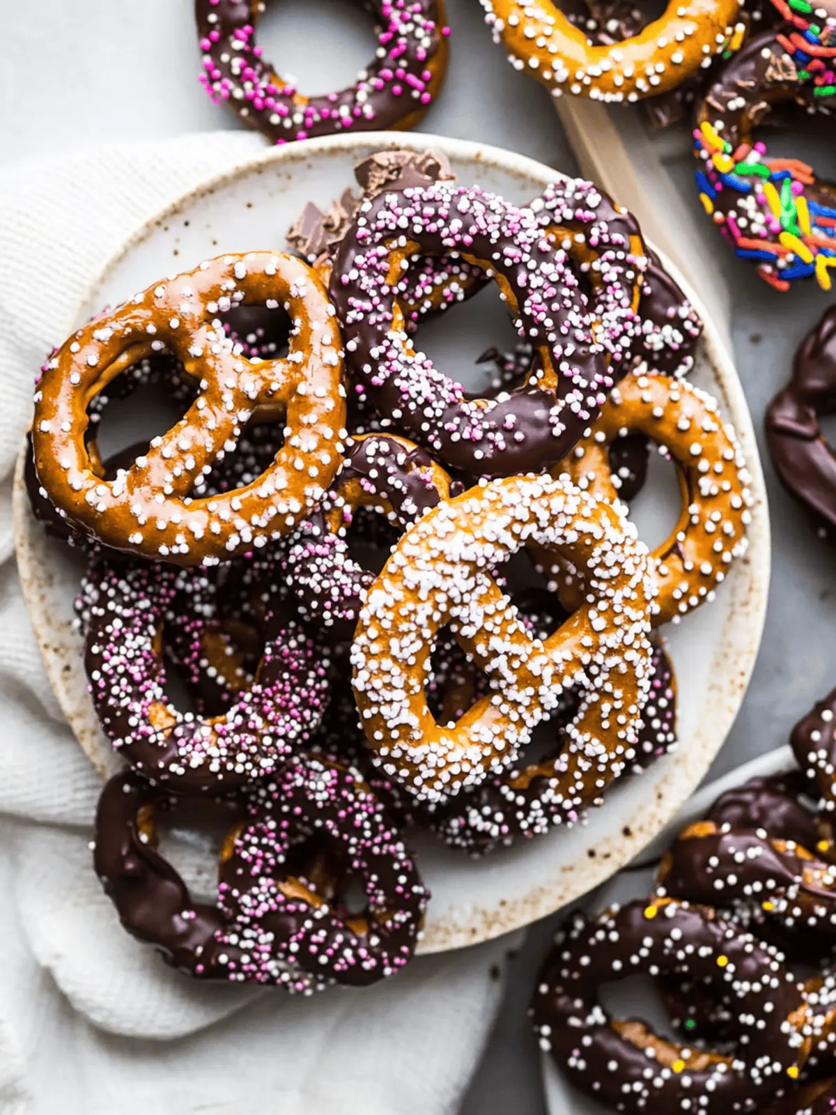 Chocolate Dipped Pretzels