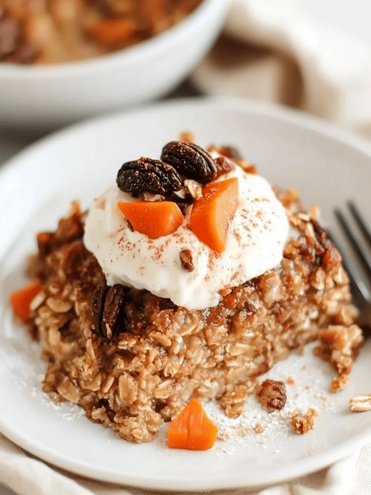 Carrot Cake Baked Oatmeal