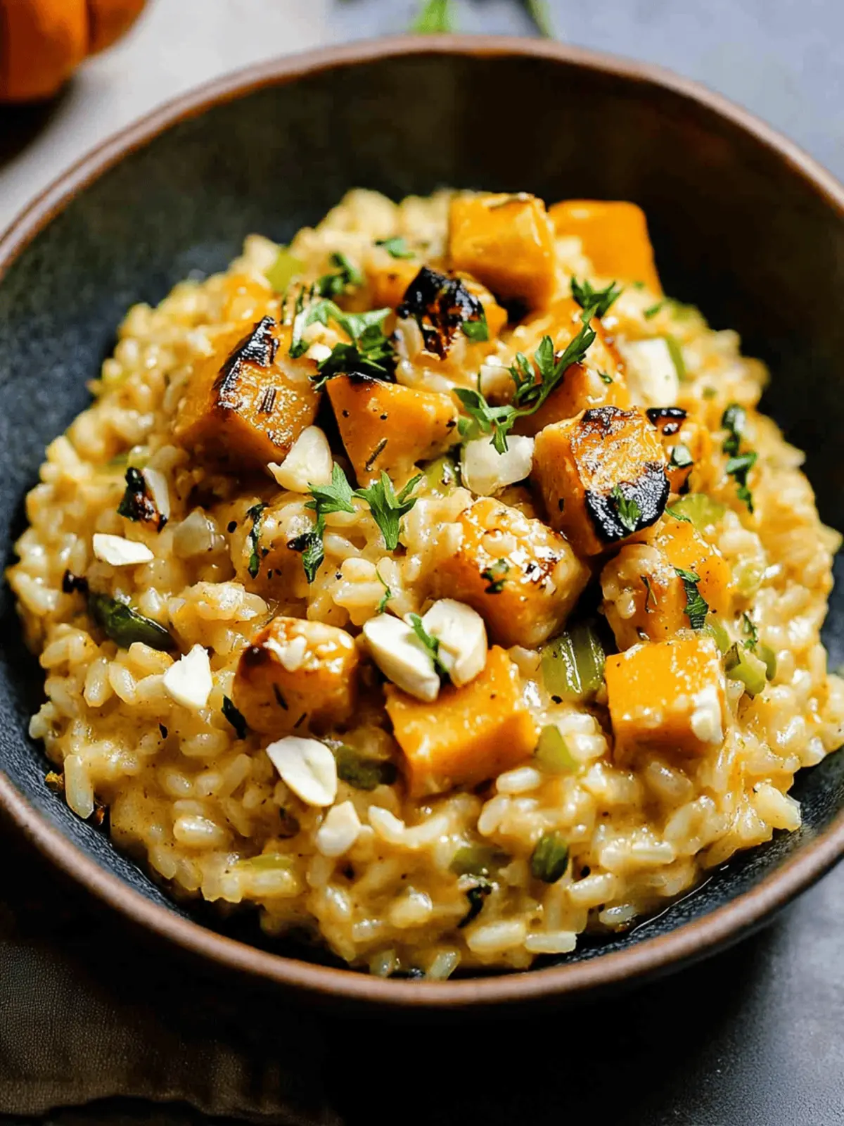 Roasted Pumpkin and Leek Risotto
