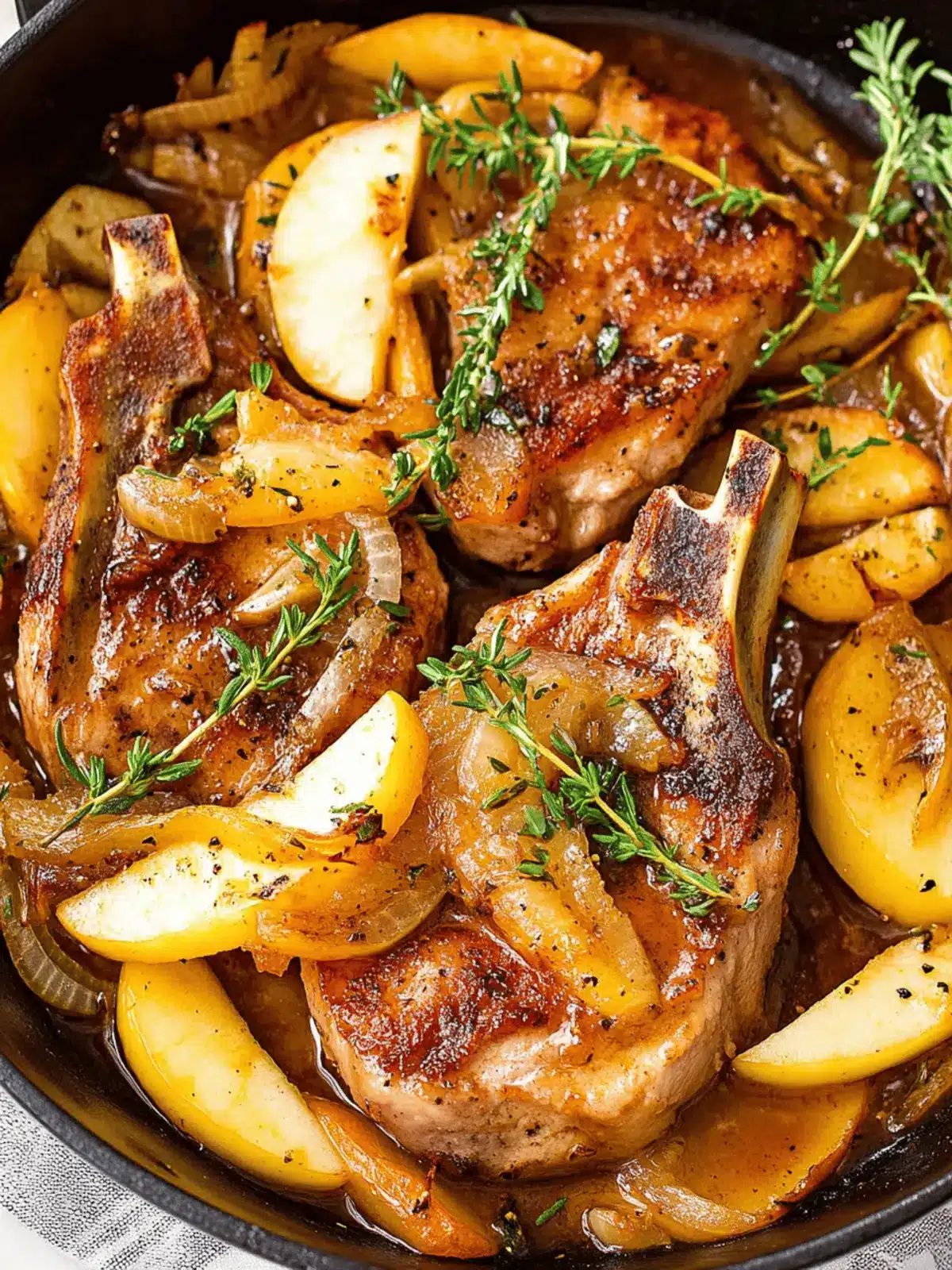 Pork Chops with Apples and Onions