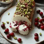 Cranberry Pistachio Goat Cheese Log