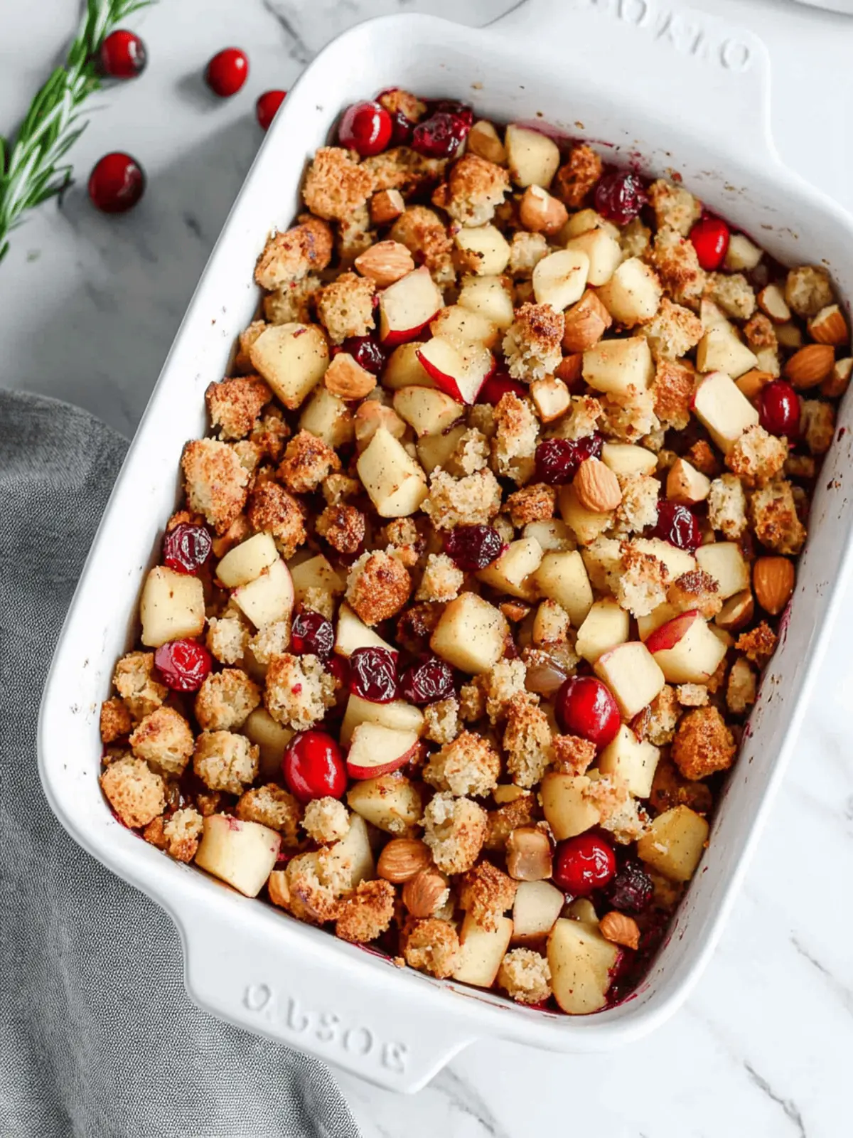 Apple Cranberry Walnut Stuffing