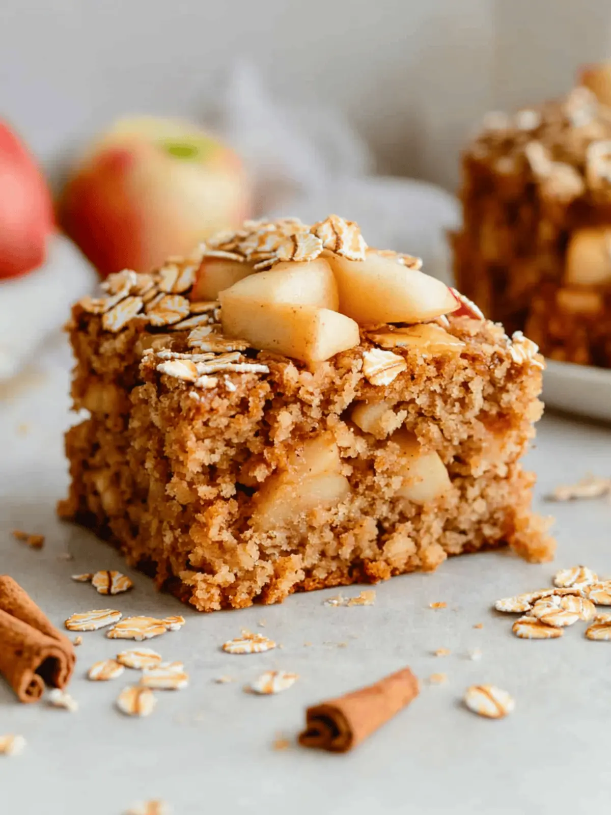 Apple Oat Breakfast Cake