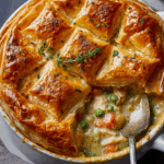 Chicken Pot Pie with Puff Pastry