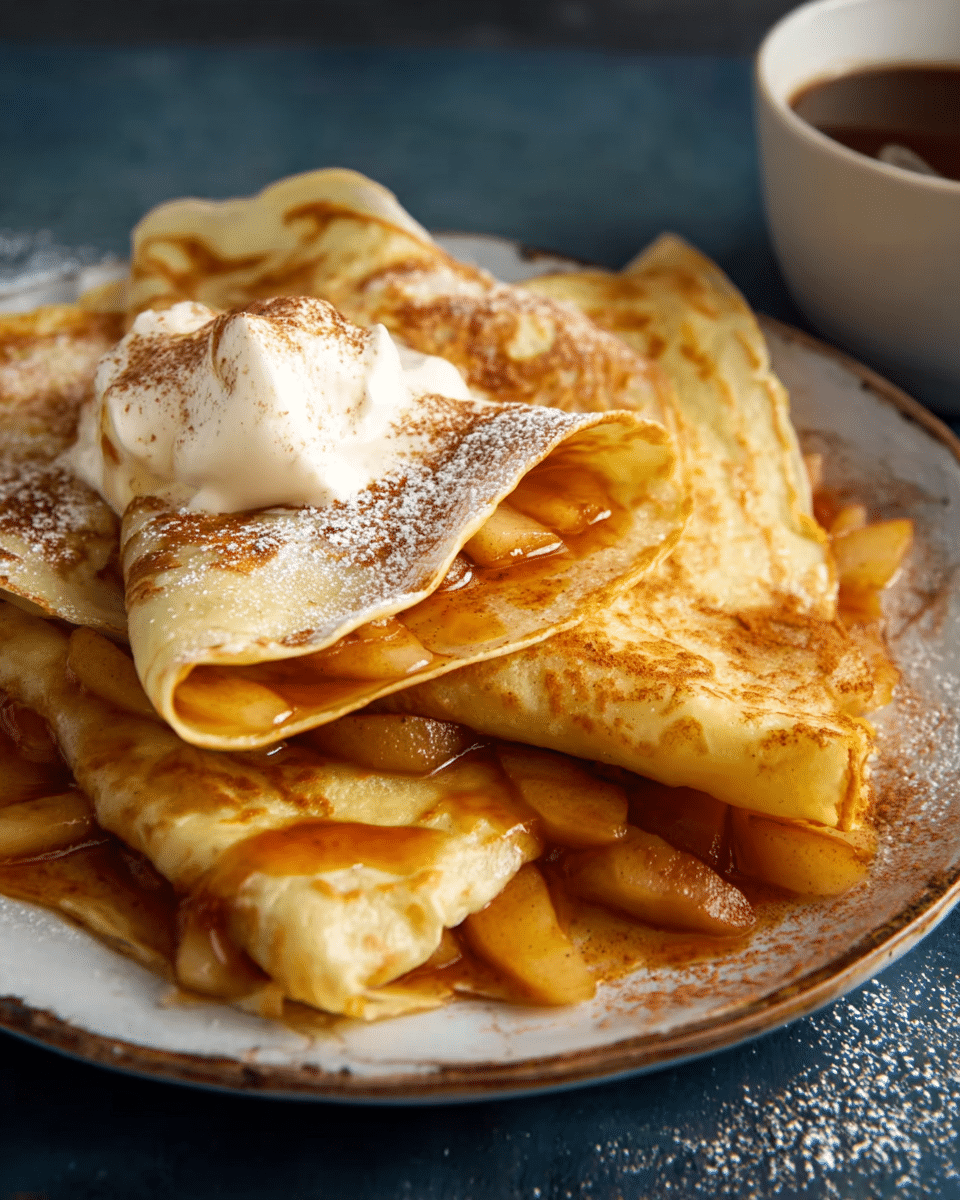 Cinnamon Apple Crepes