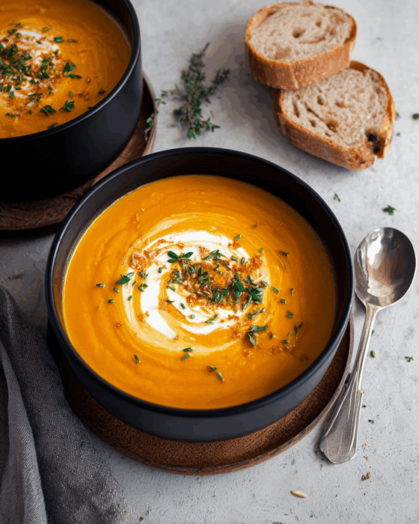 Roasted Carrot Ginger Soup