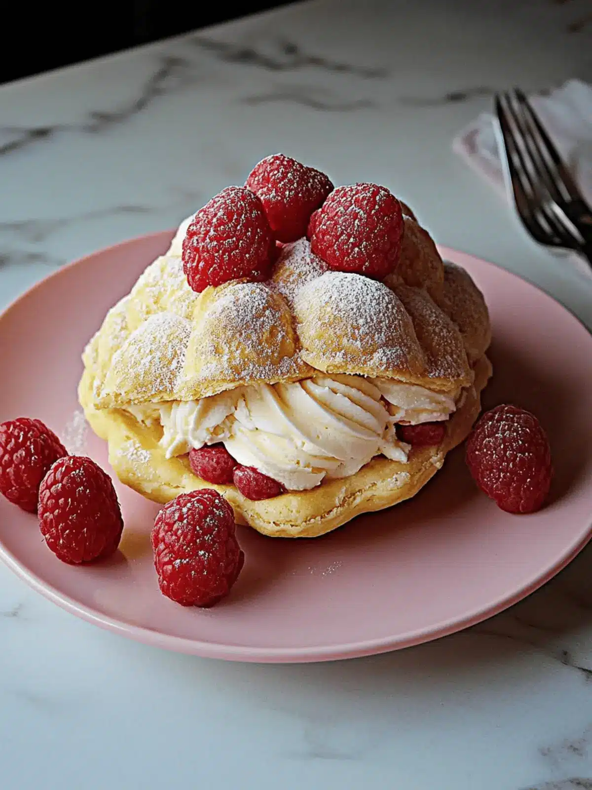 CONCHA TART WITH DULCE DE LECHE PASTRY CREAM