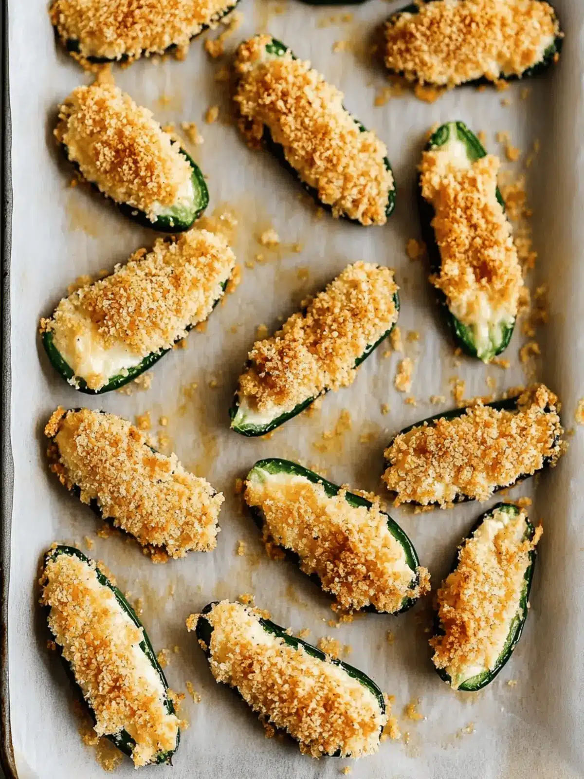 Tortilla Chip-Crusted Baked Jalapeño Poppers