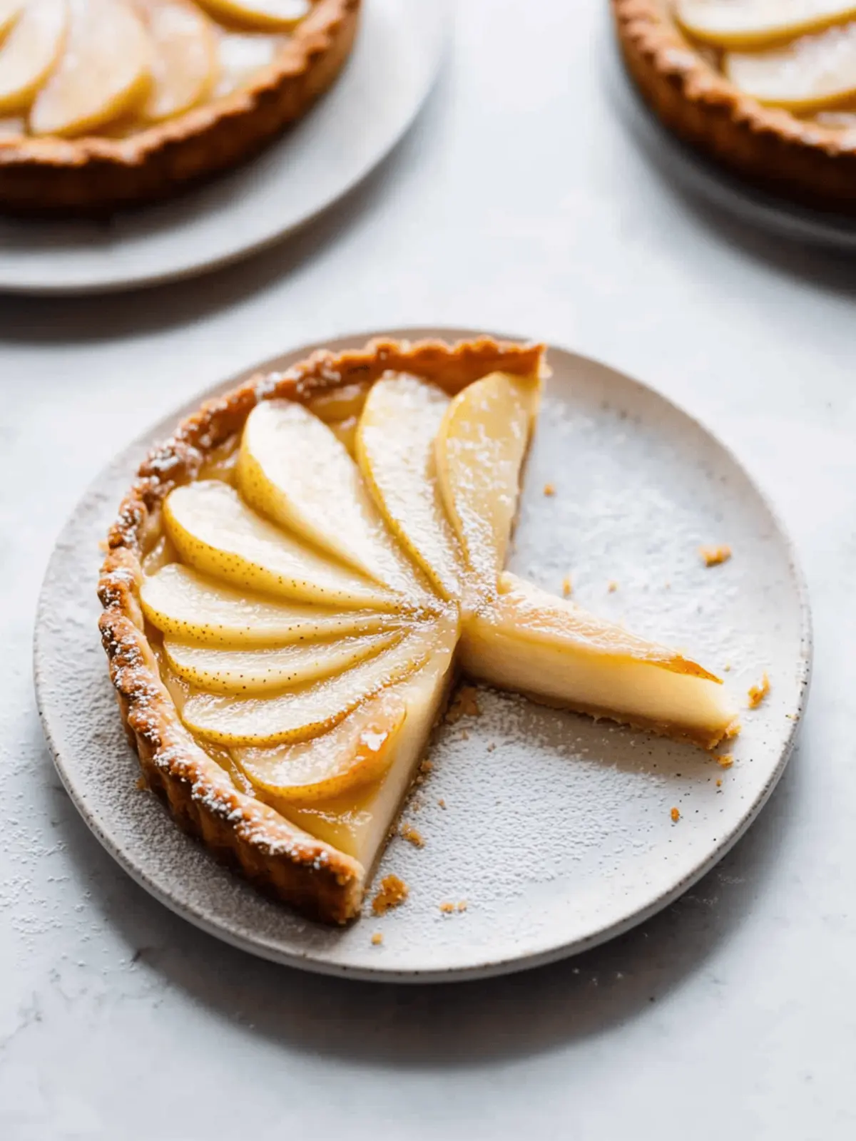 Pear Frangipane Tart