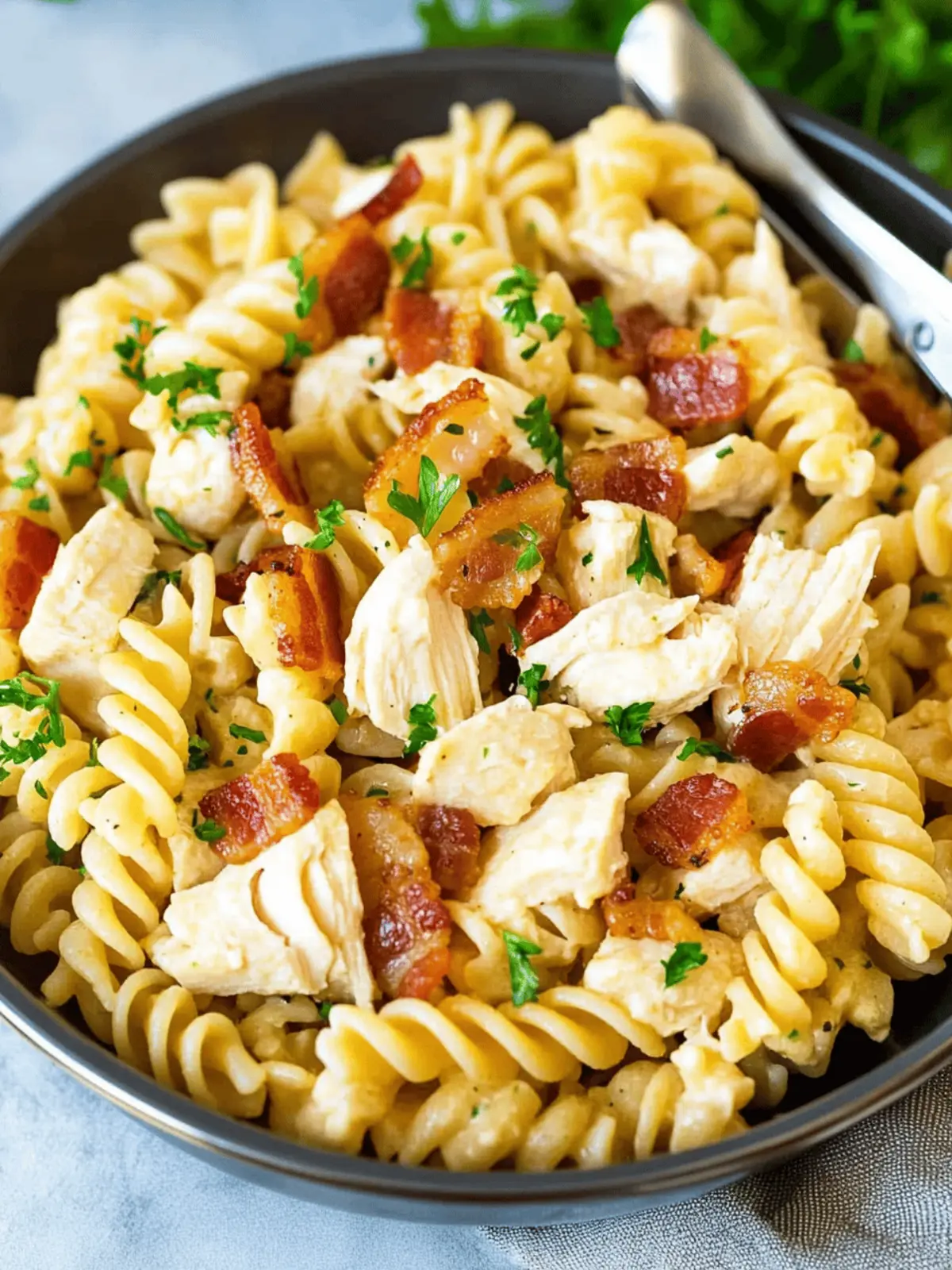 Chicken Bacon Ranch Pasta