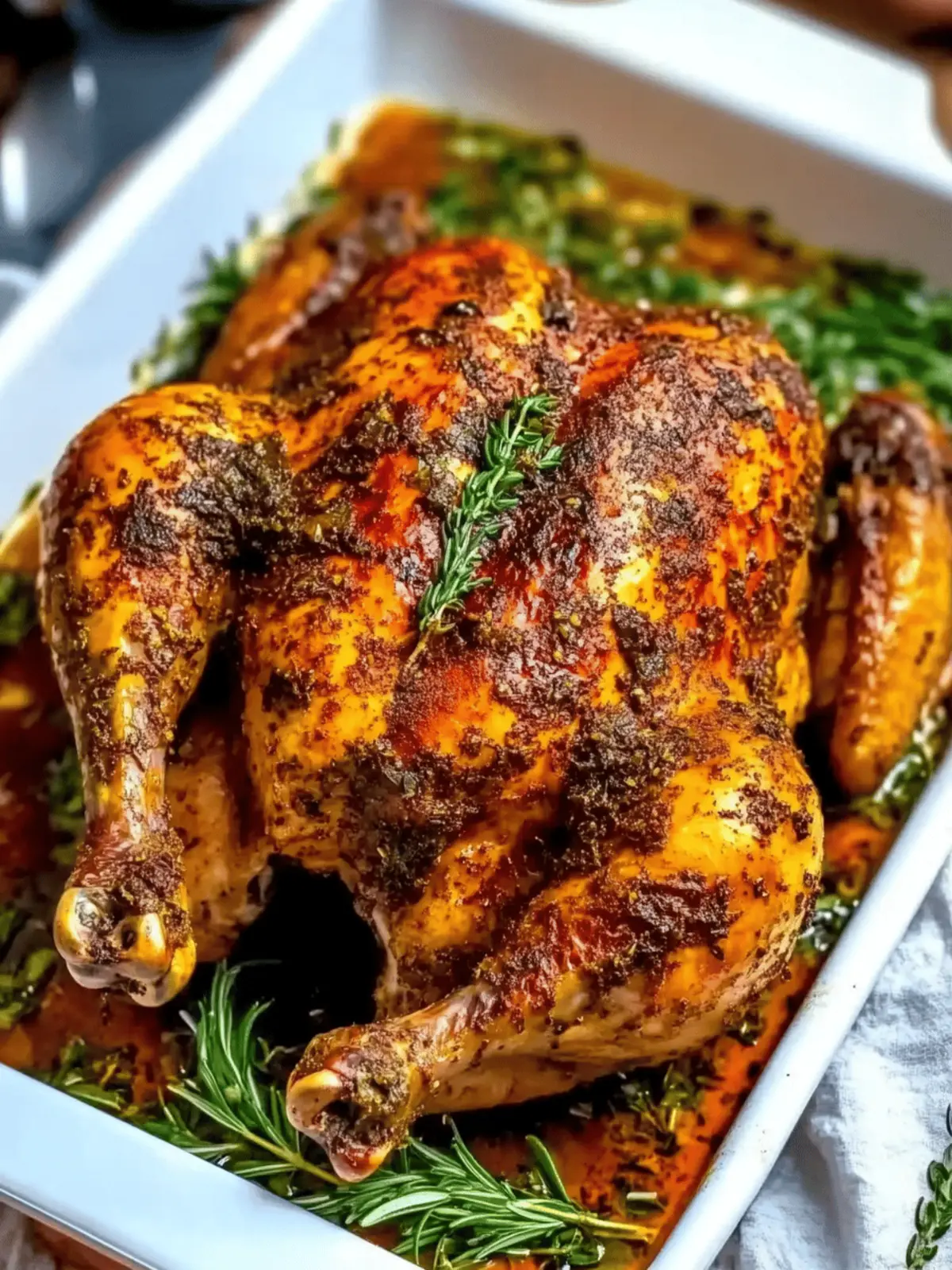 Garlic Herb Butter Roasted Chicken