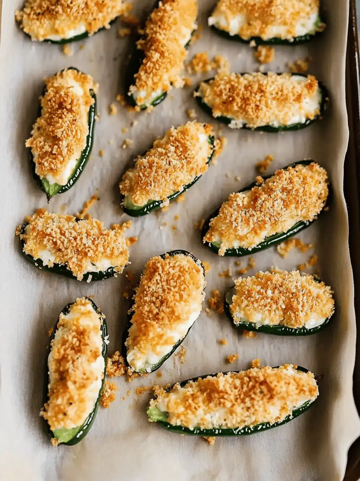 Tortilla Chip-Crusted Baked Jalapeño Poppers
