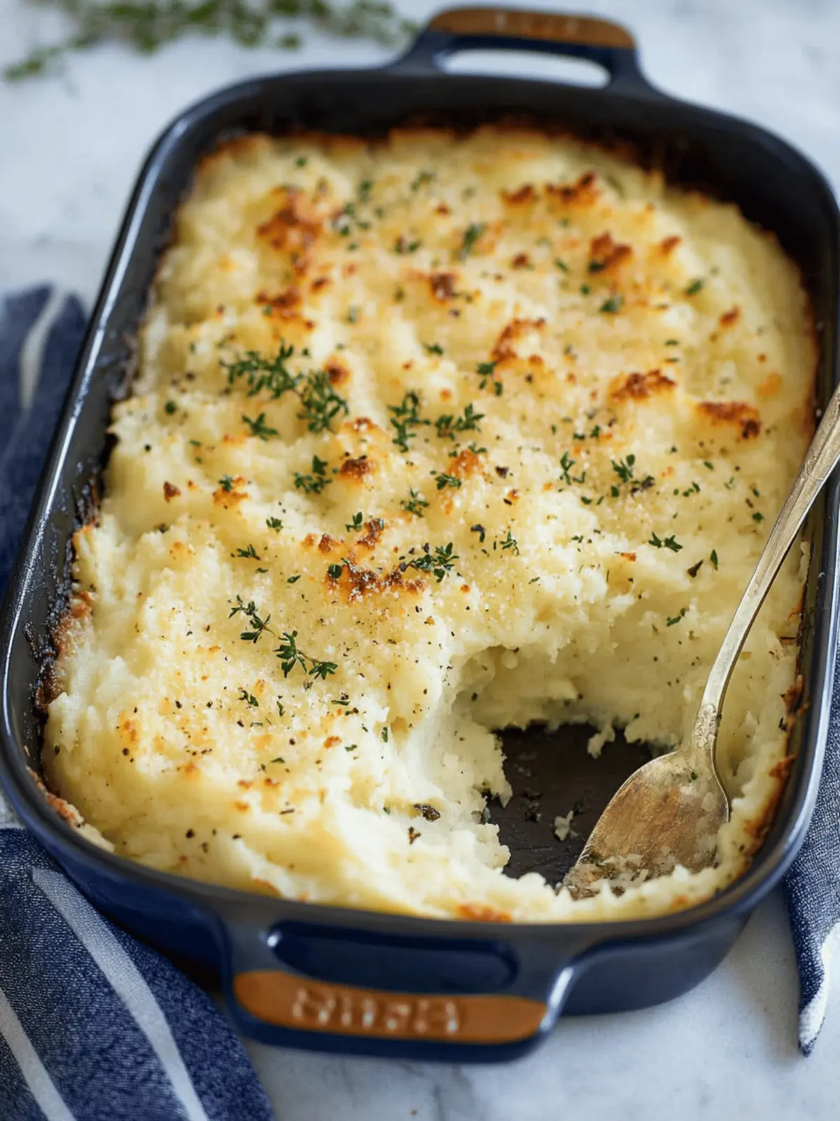 Baked Parmesan Mashed Potatoes