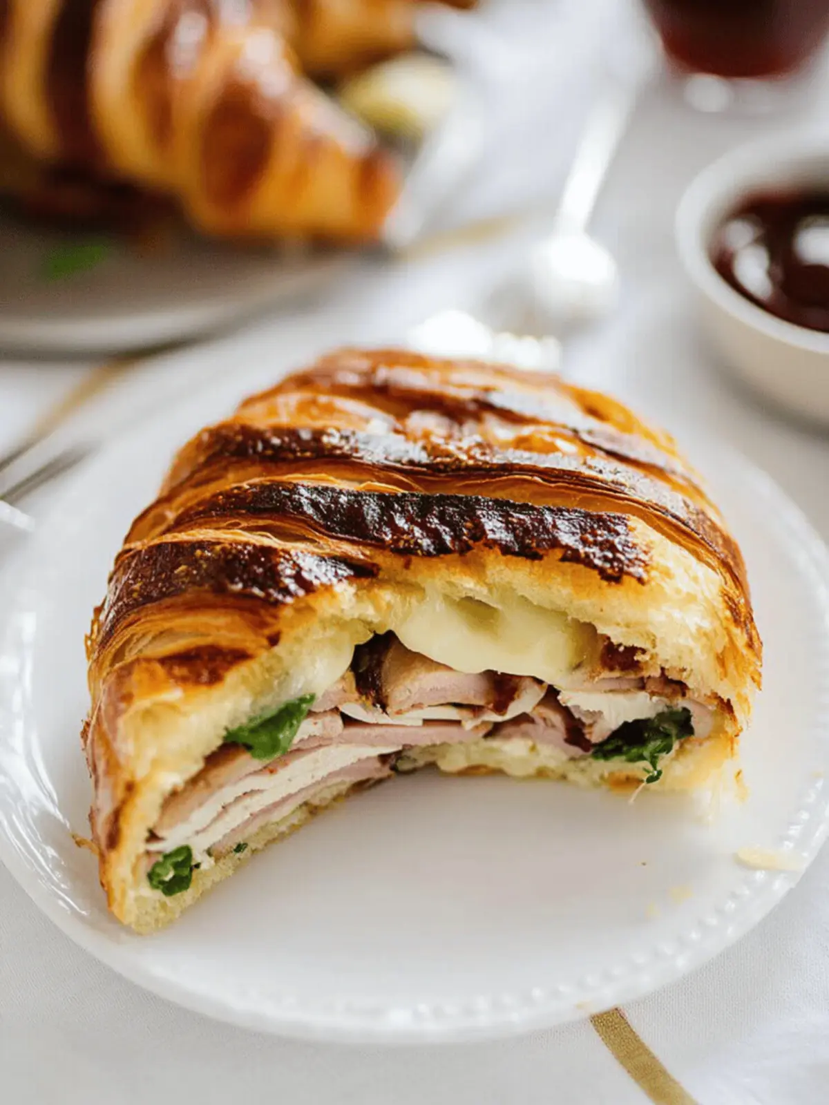Turkey and Brie Croissant Panini