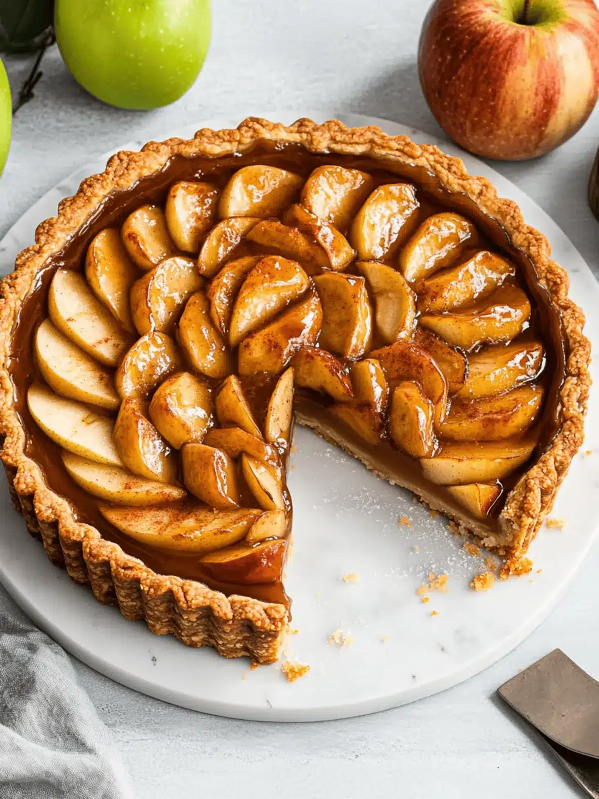 Toffee Apple Tart