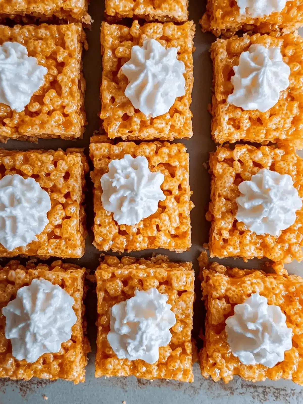 Pumpkin Pie Rice Krispie Treats