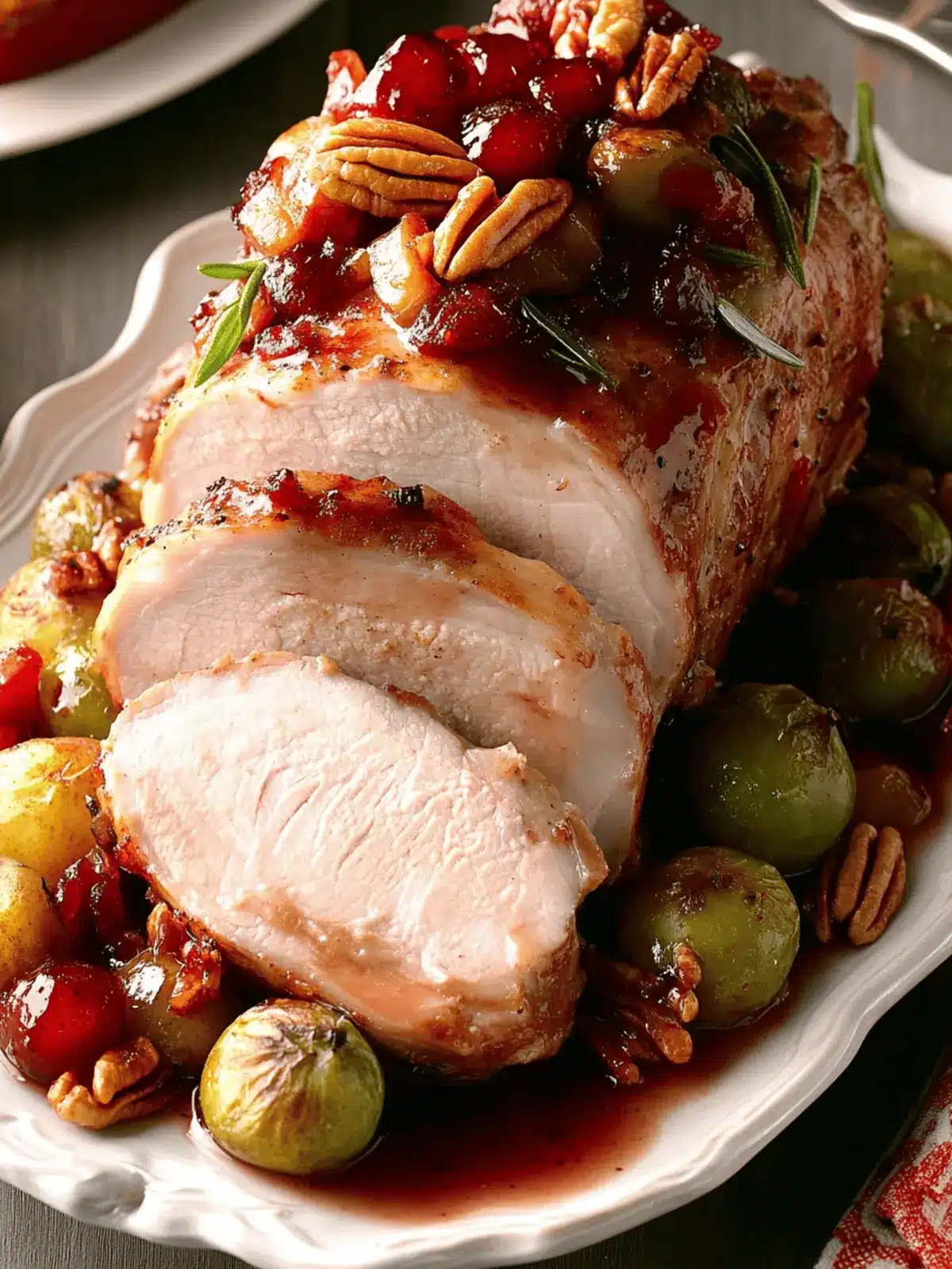 Fruit-Pecan Pork Roast