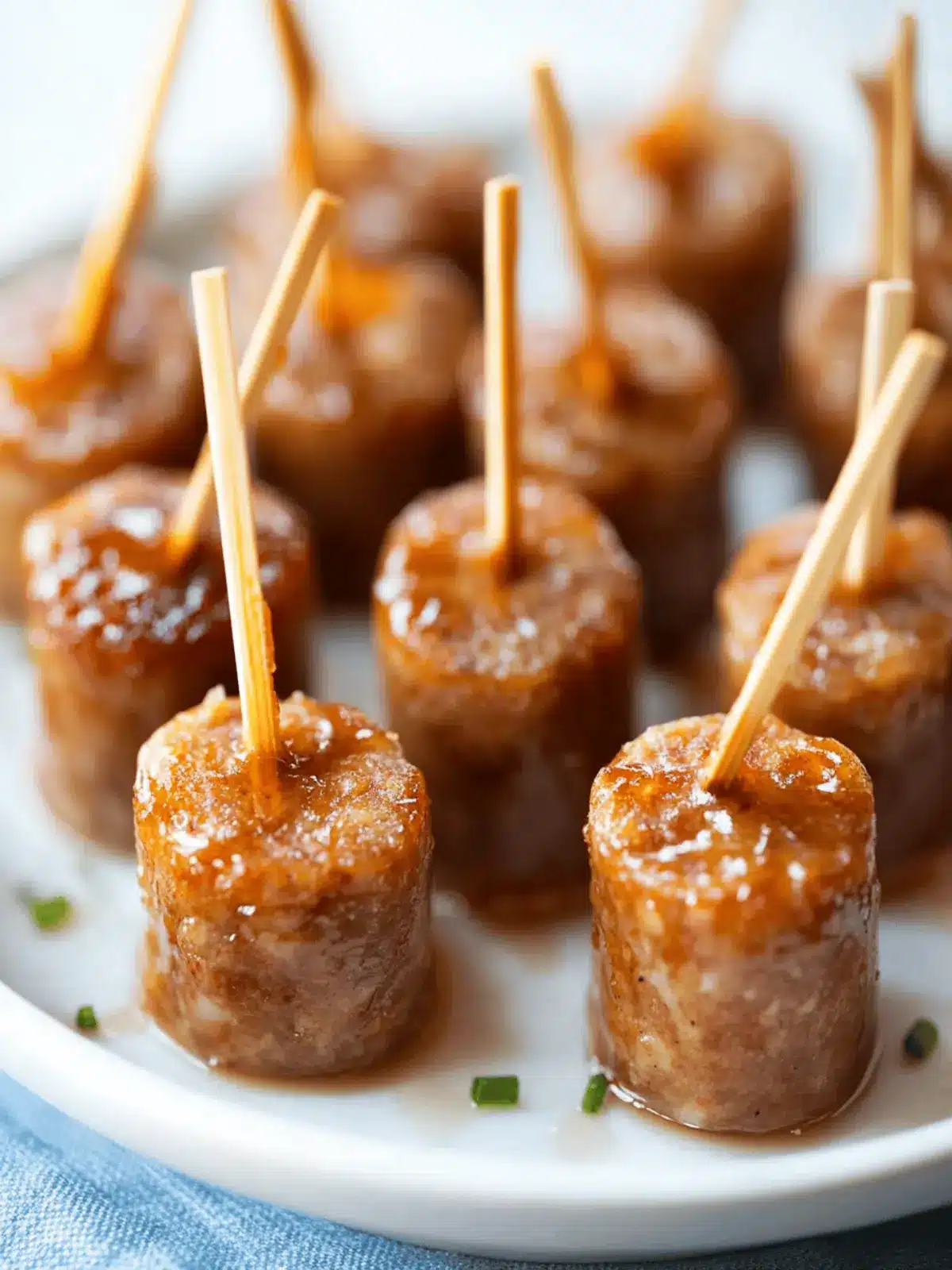 Maple Glazed Sausage Bites