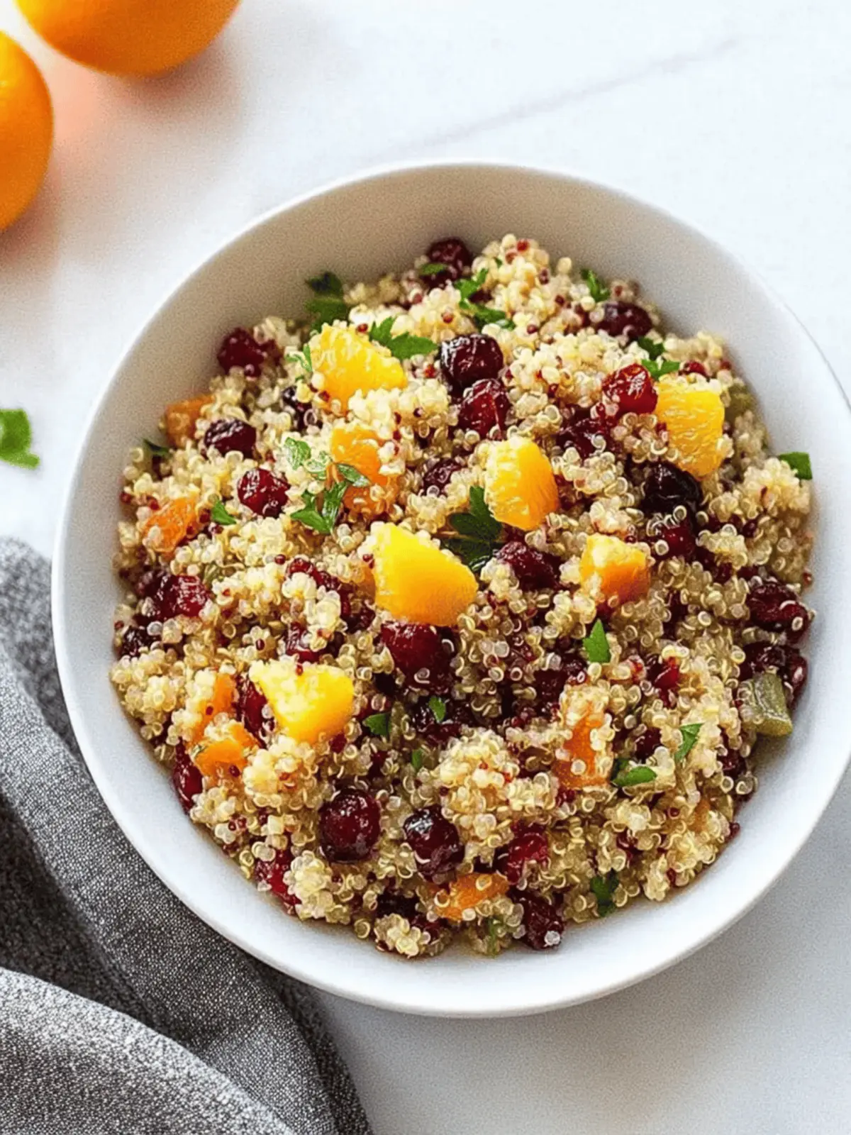 Orange Cranberry Quinoa Salad