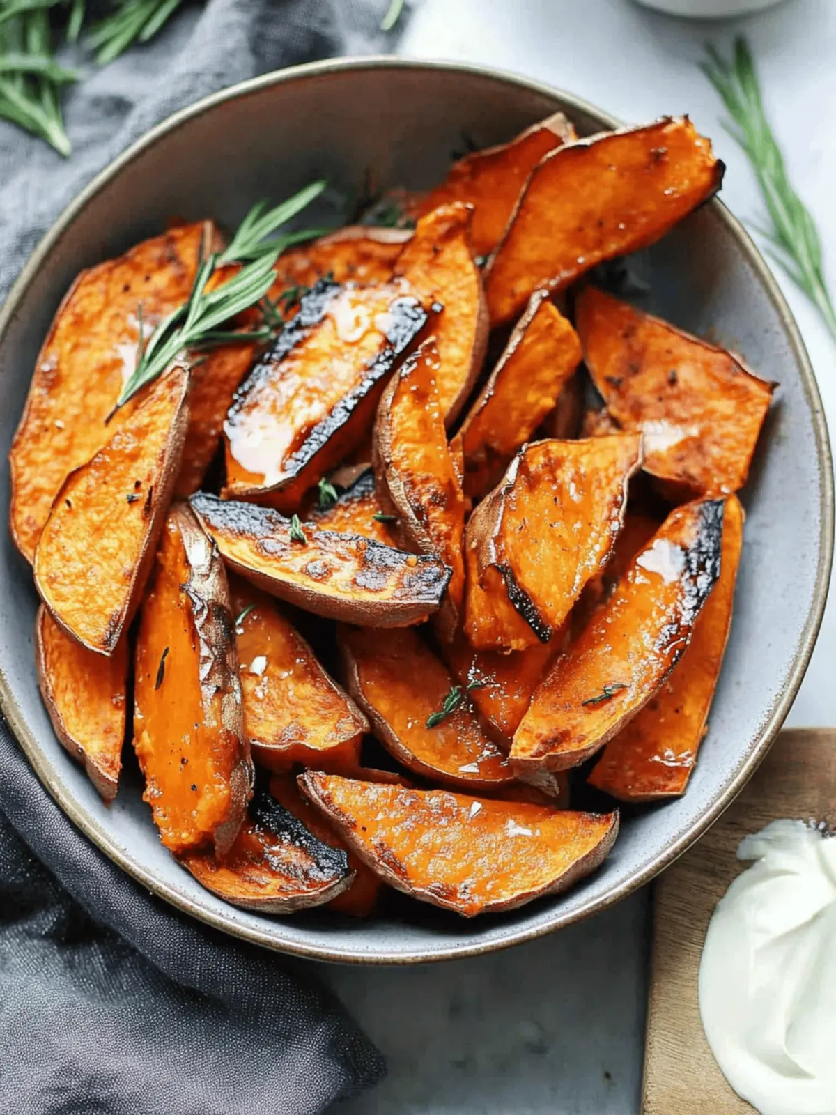 Honey-Roasted Sweet Potato Wedges