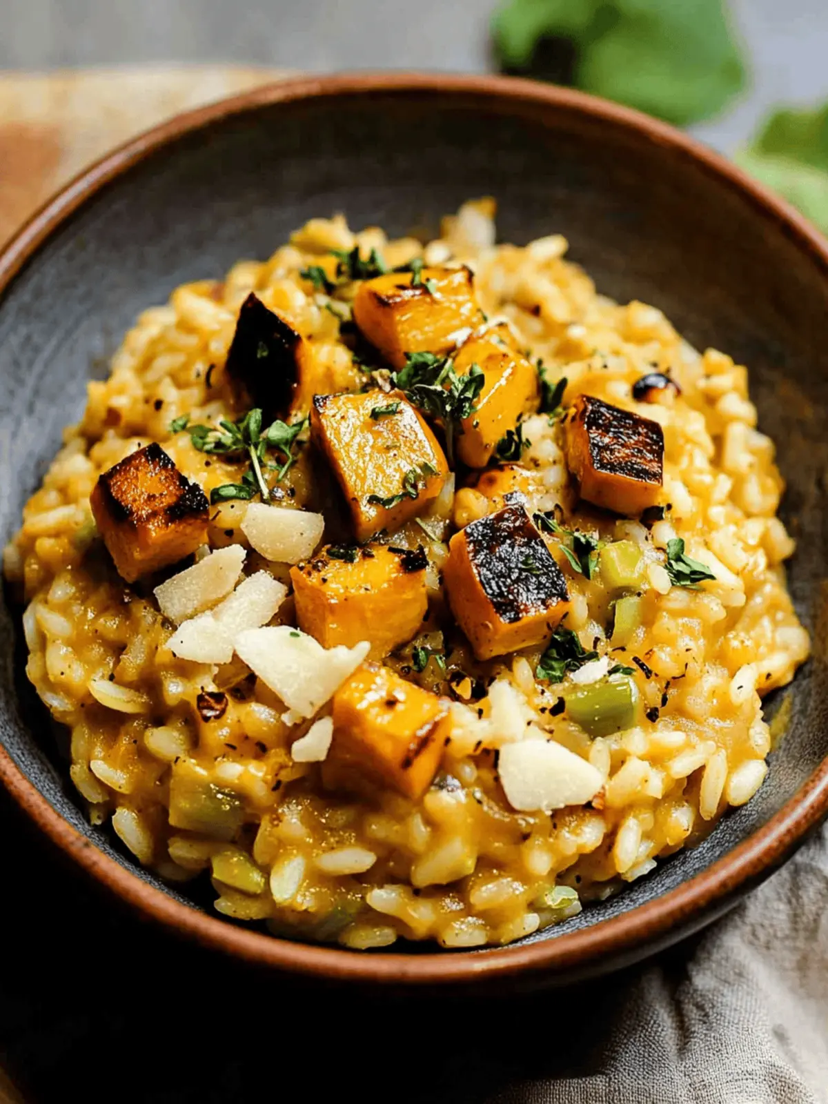 Roasted Pumpkin and Leek Risotto