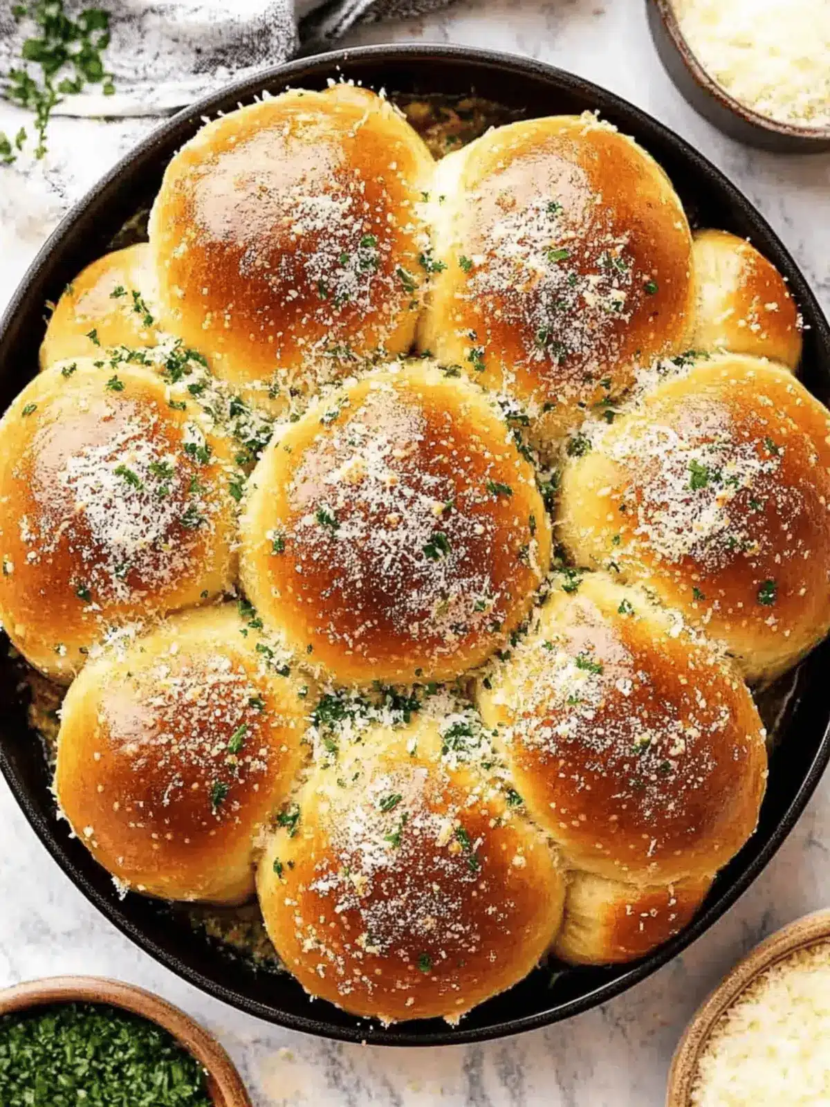 Buttery Soft Parmesan Pull-Apart Rolls