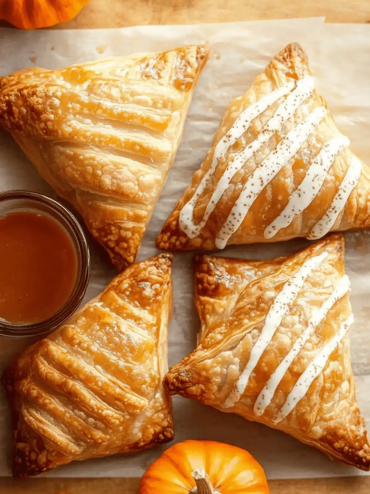 Pumpkin Cream Cheese Turnovers