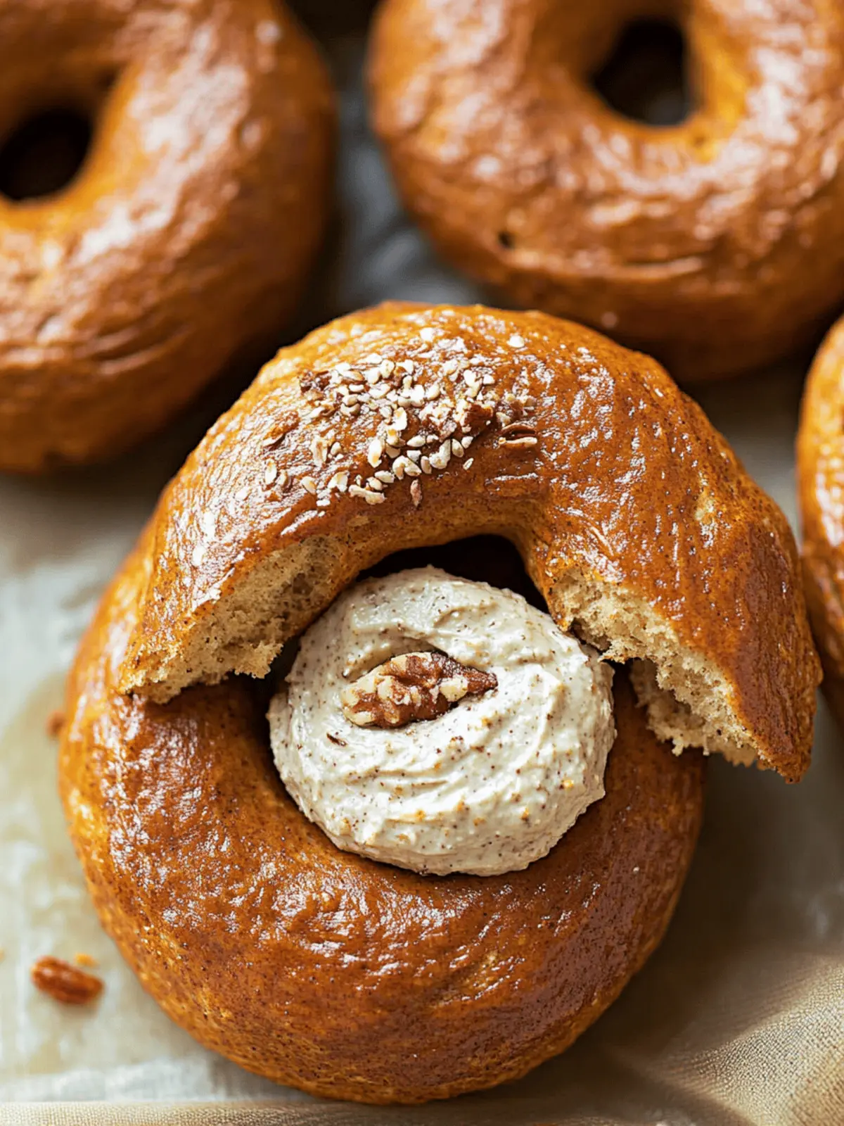 Pumpkin Bagels