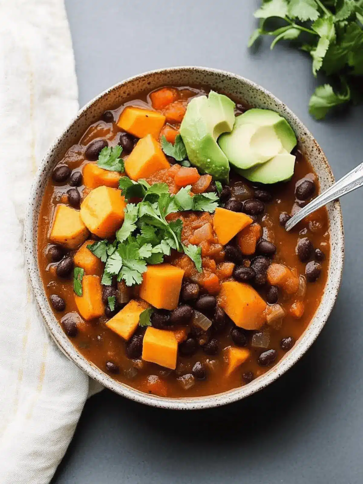 Sweet Potato Black Bean Chili